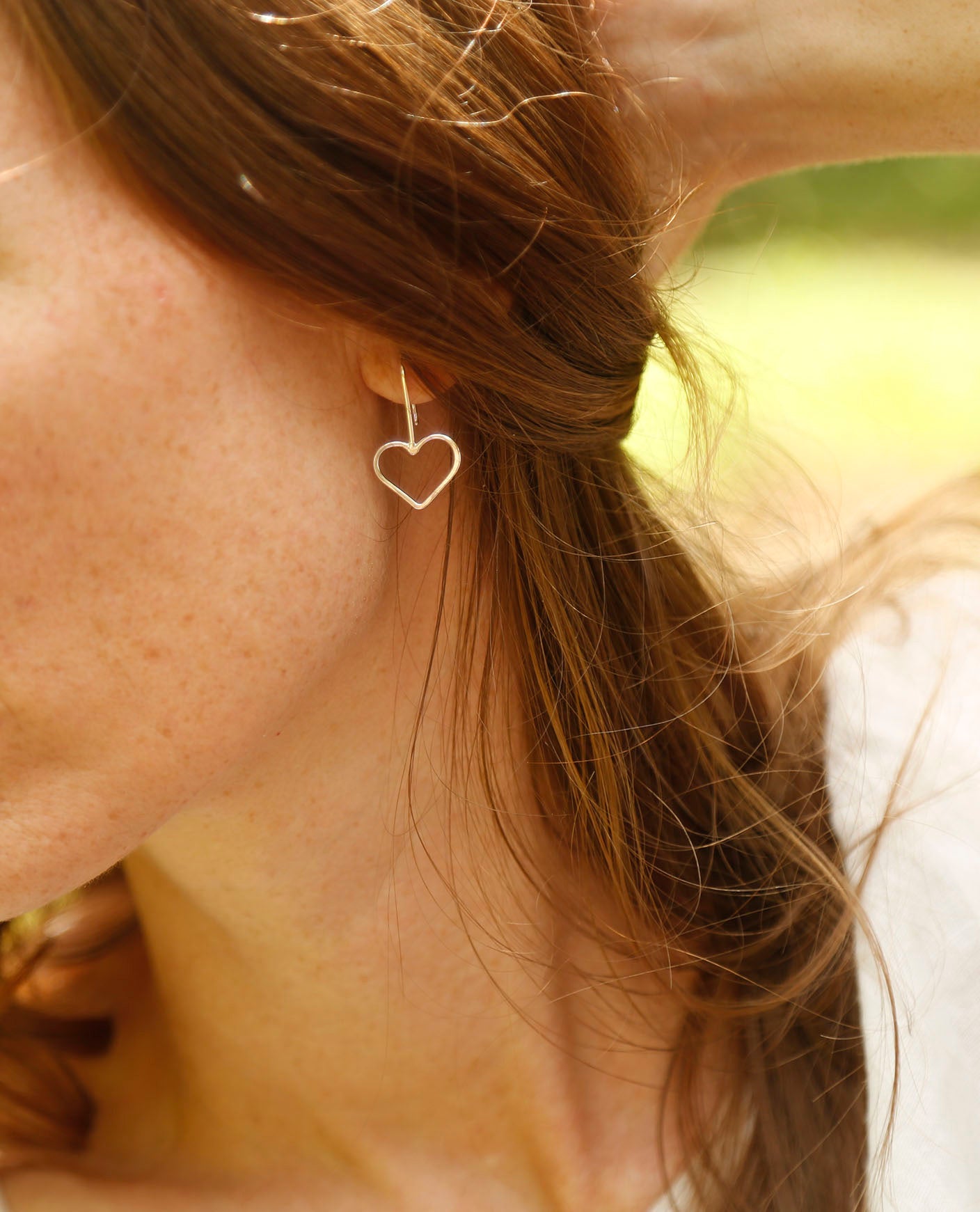 heart earrings | solid silver