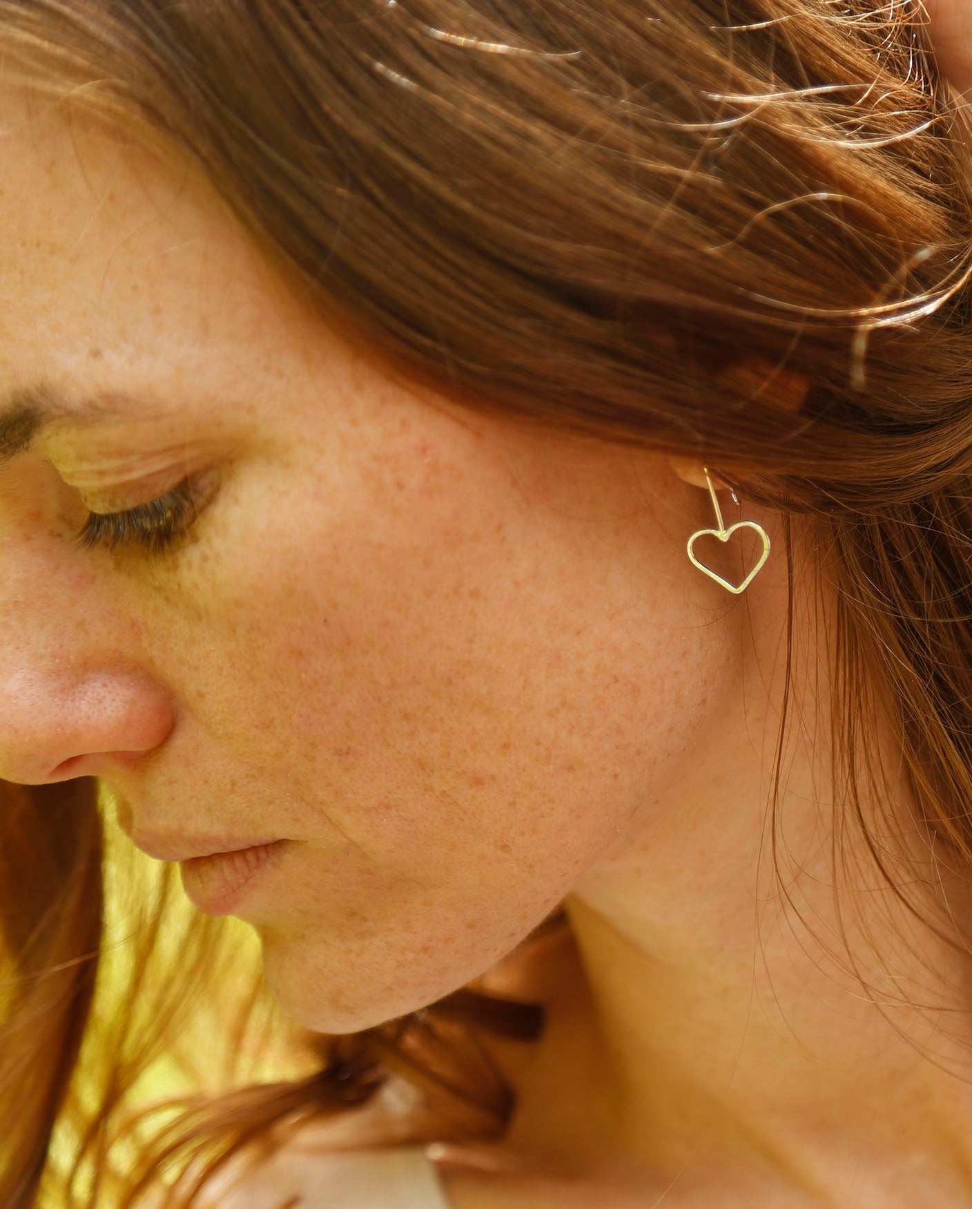 heart earrings | solid silver