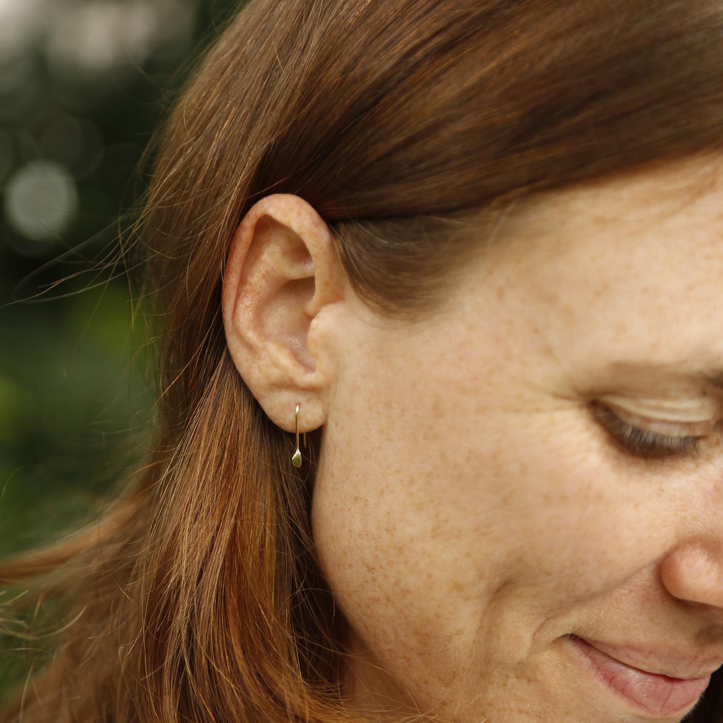 blob earrings | solid gold