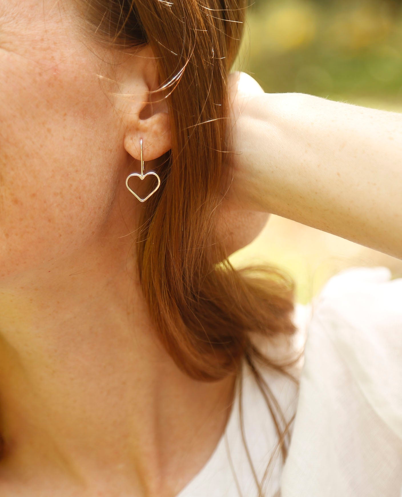 heart earrings | solid silver