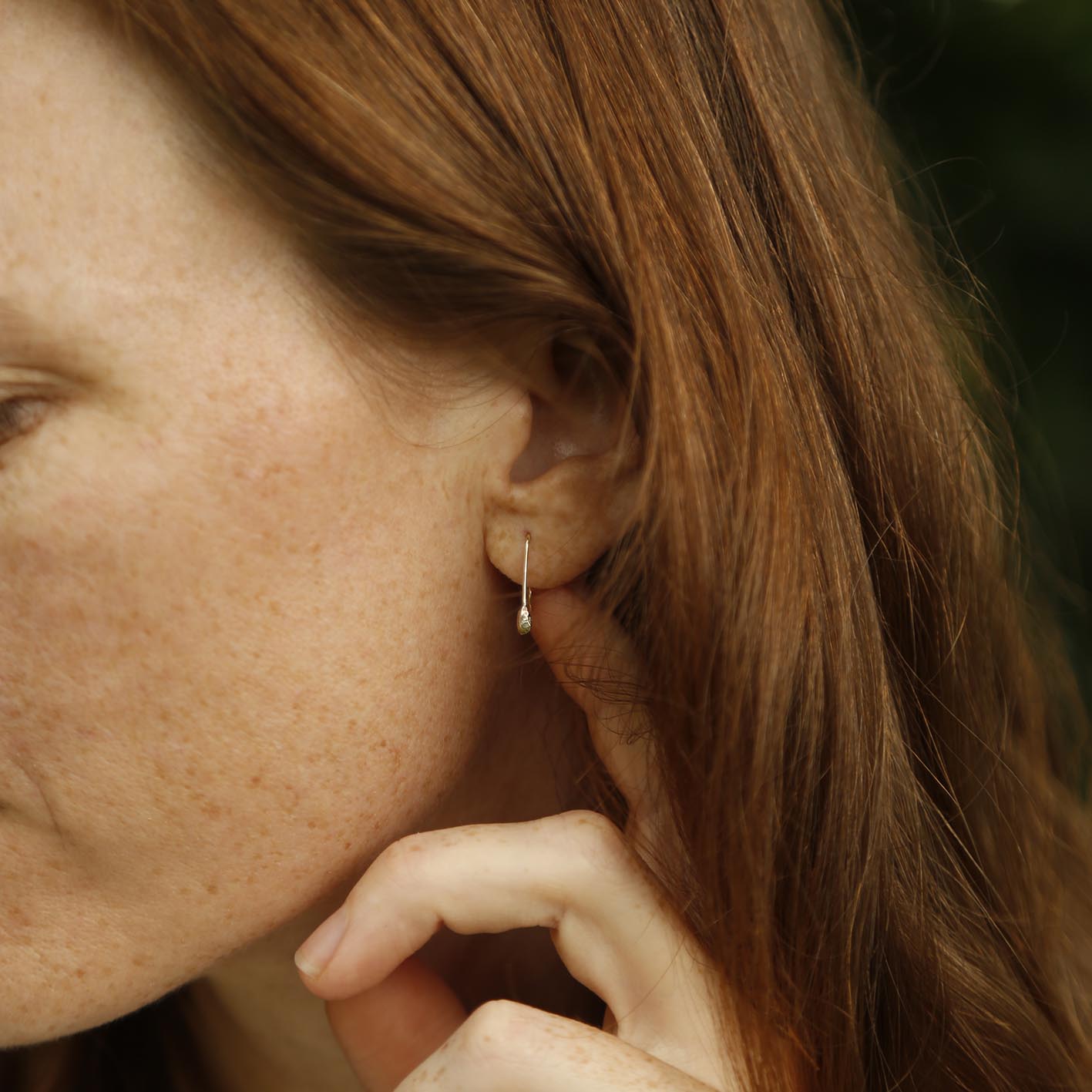 blob earrings | solid gold