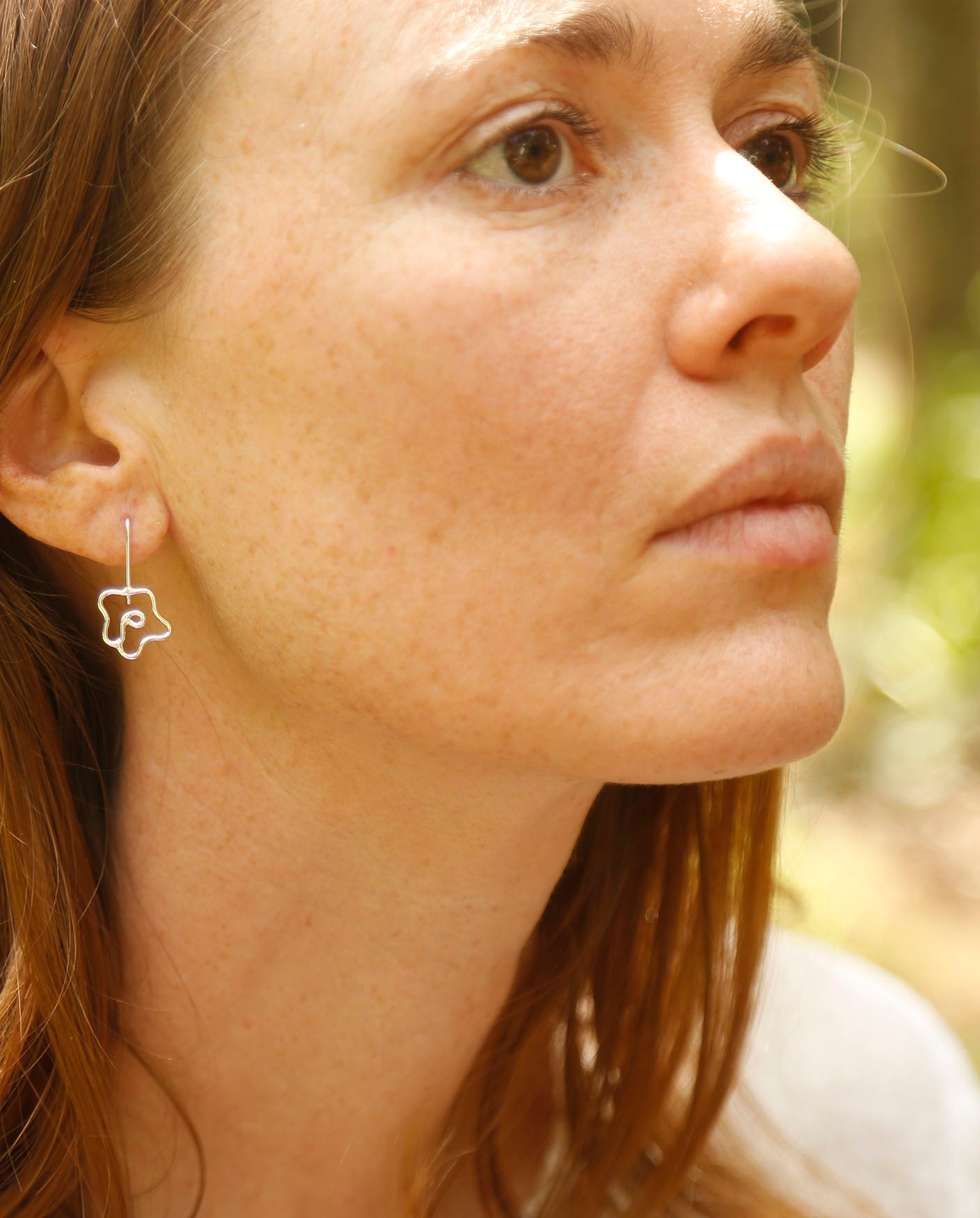 flower earrings | magnolias | solid silver
