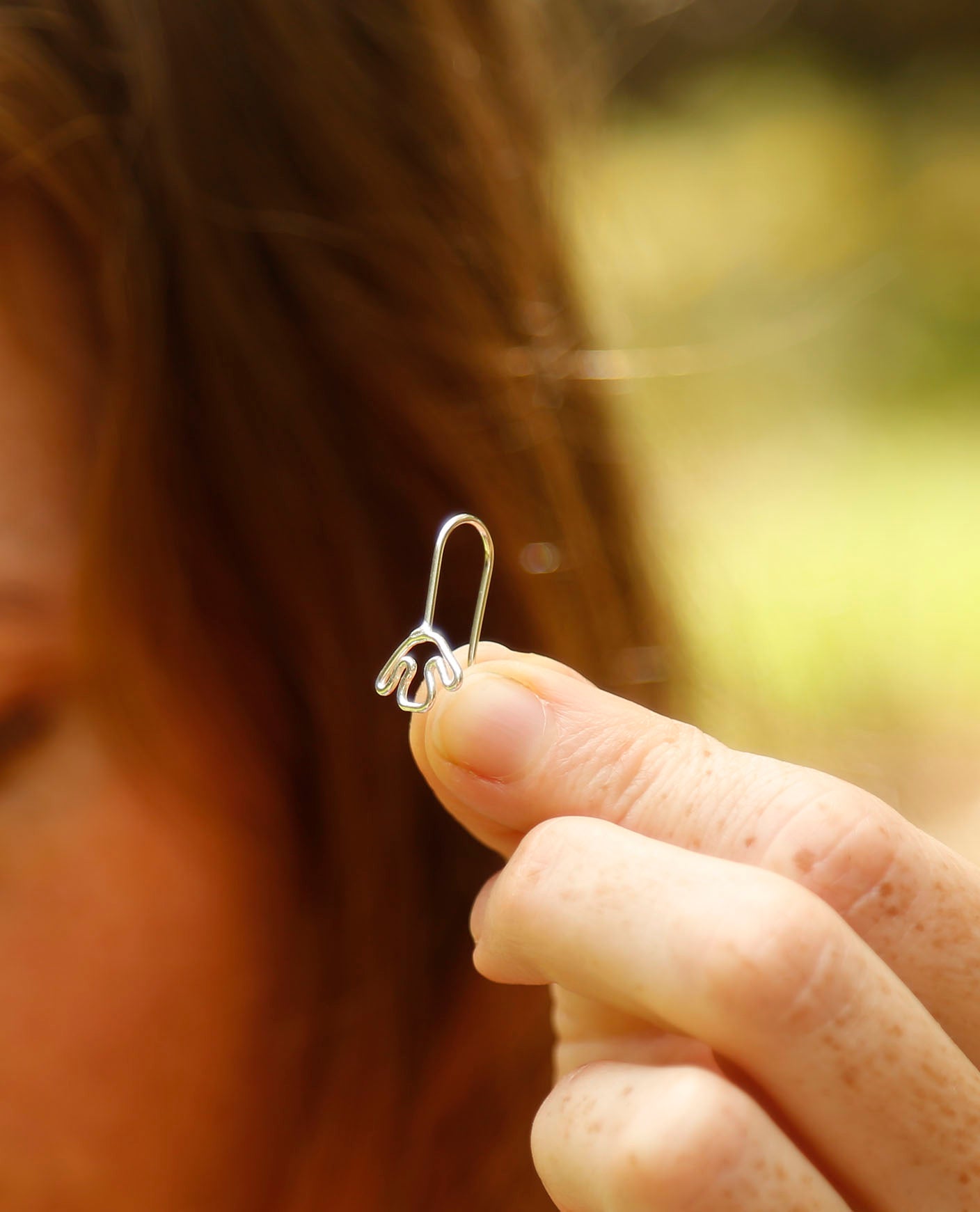 dinosaur earrings | small ornithopod | solid silver