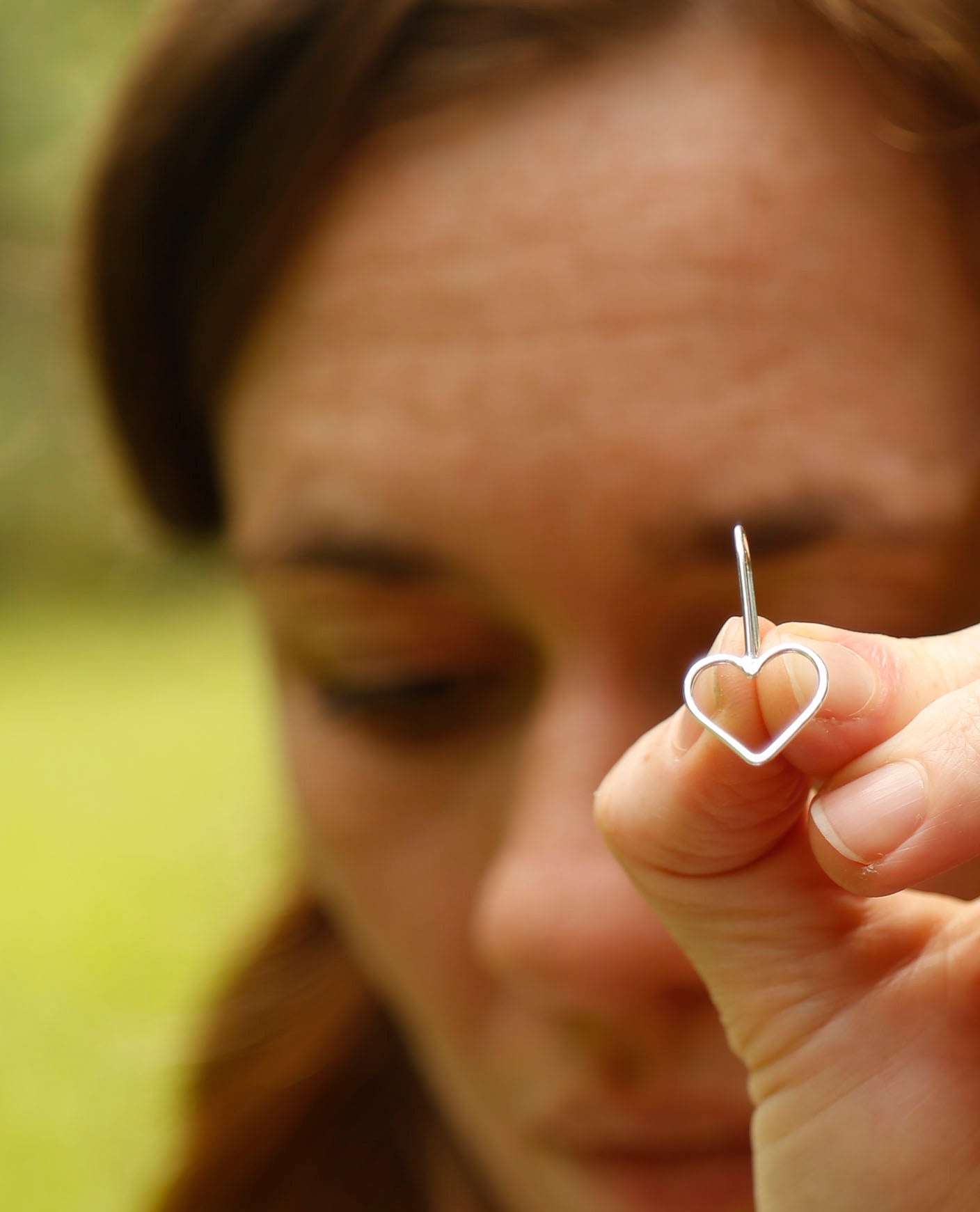 heart earrings | solid silver