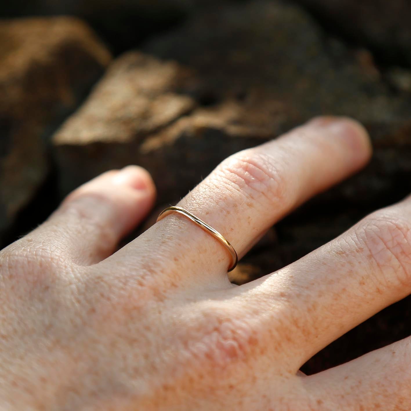 solid gold ring | K