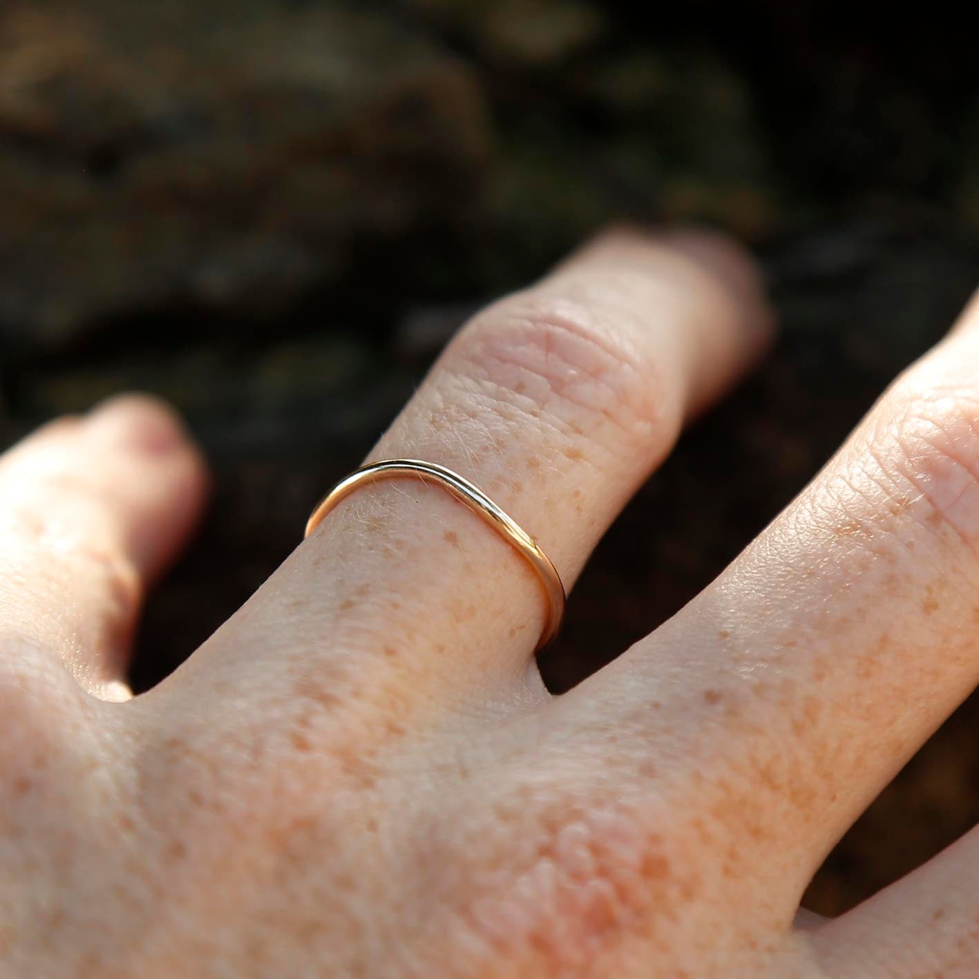 solid gold ring | K