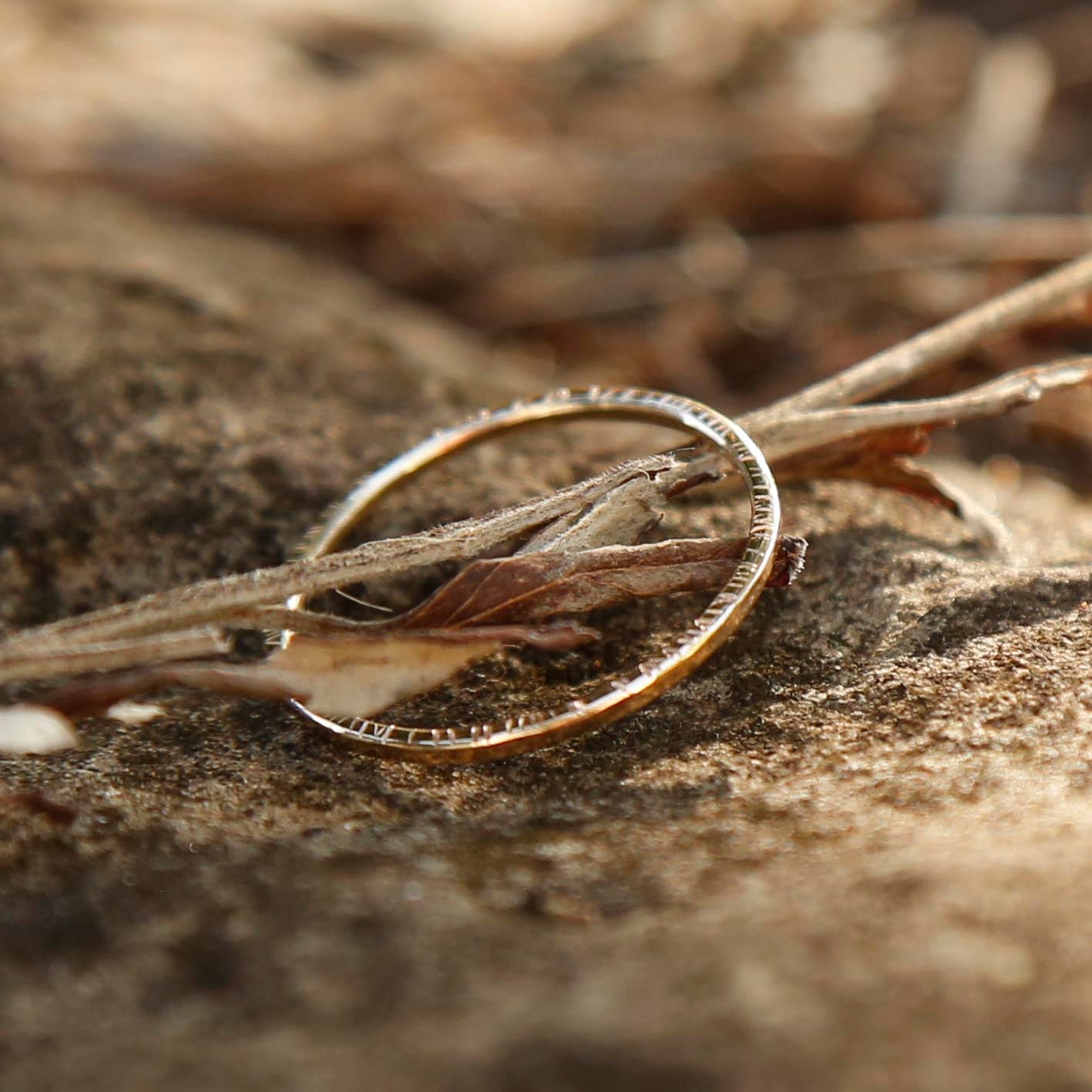 solid gold ring | O