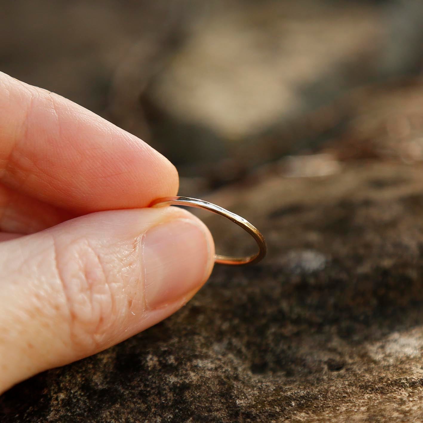 solid gold ring | O