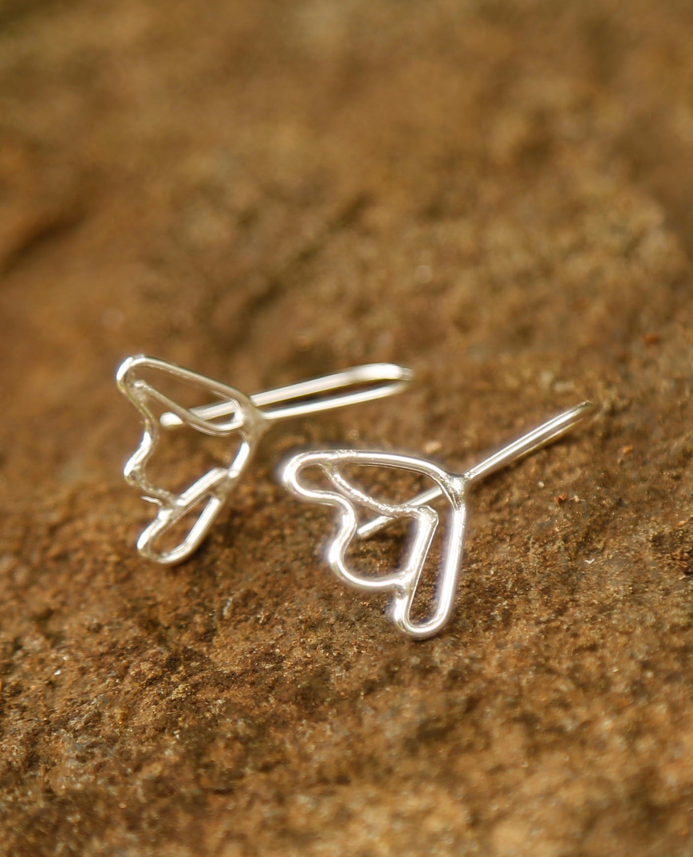 flower earrings | pink-bells | solid silver