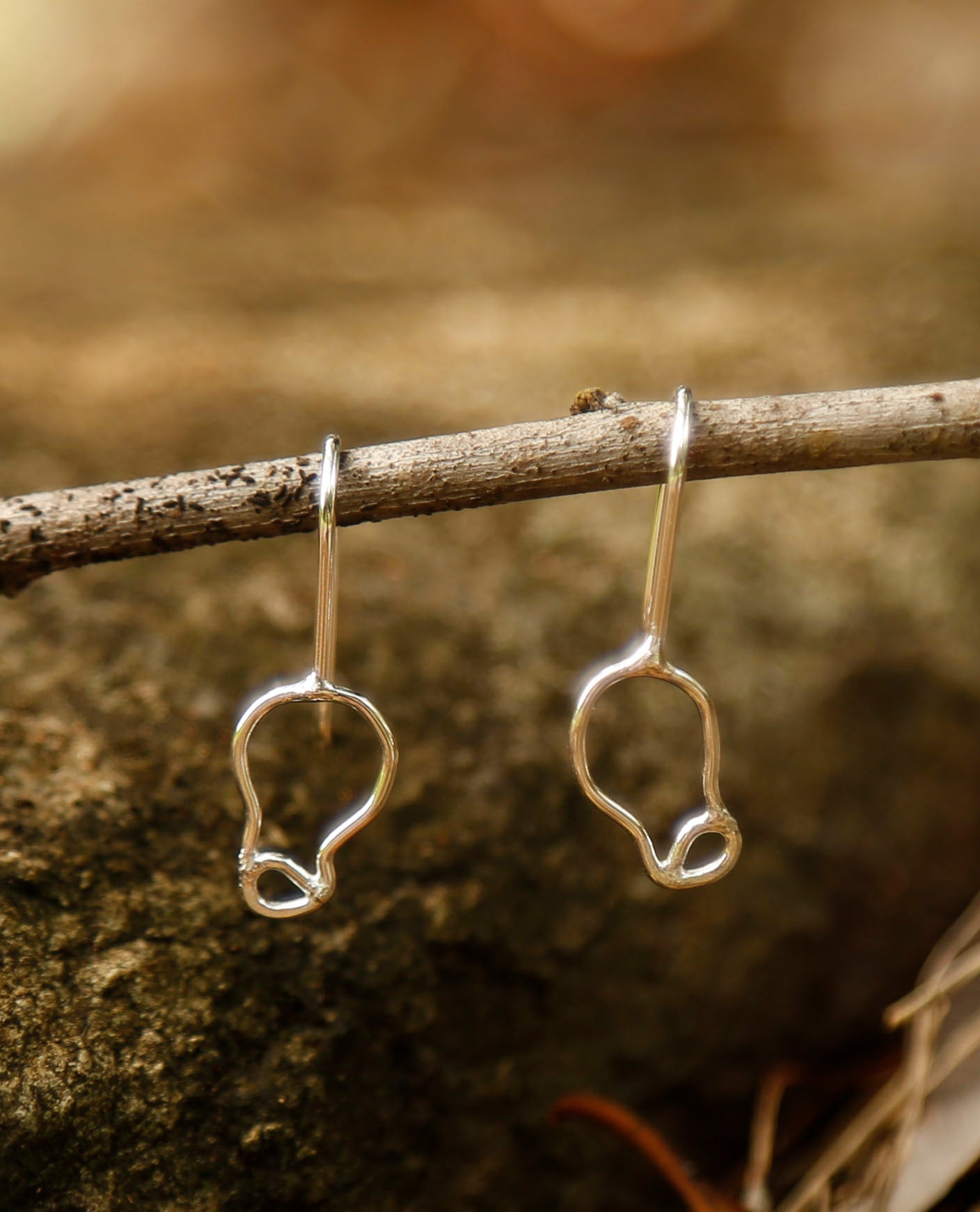 gum nut earrings | eucalyptus macrocarpa | solid silver