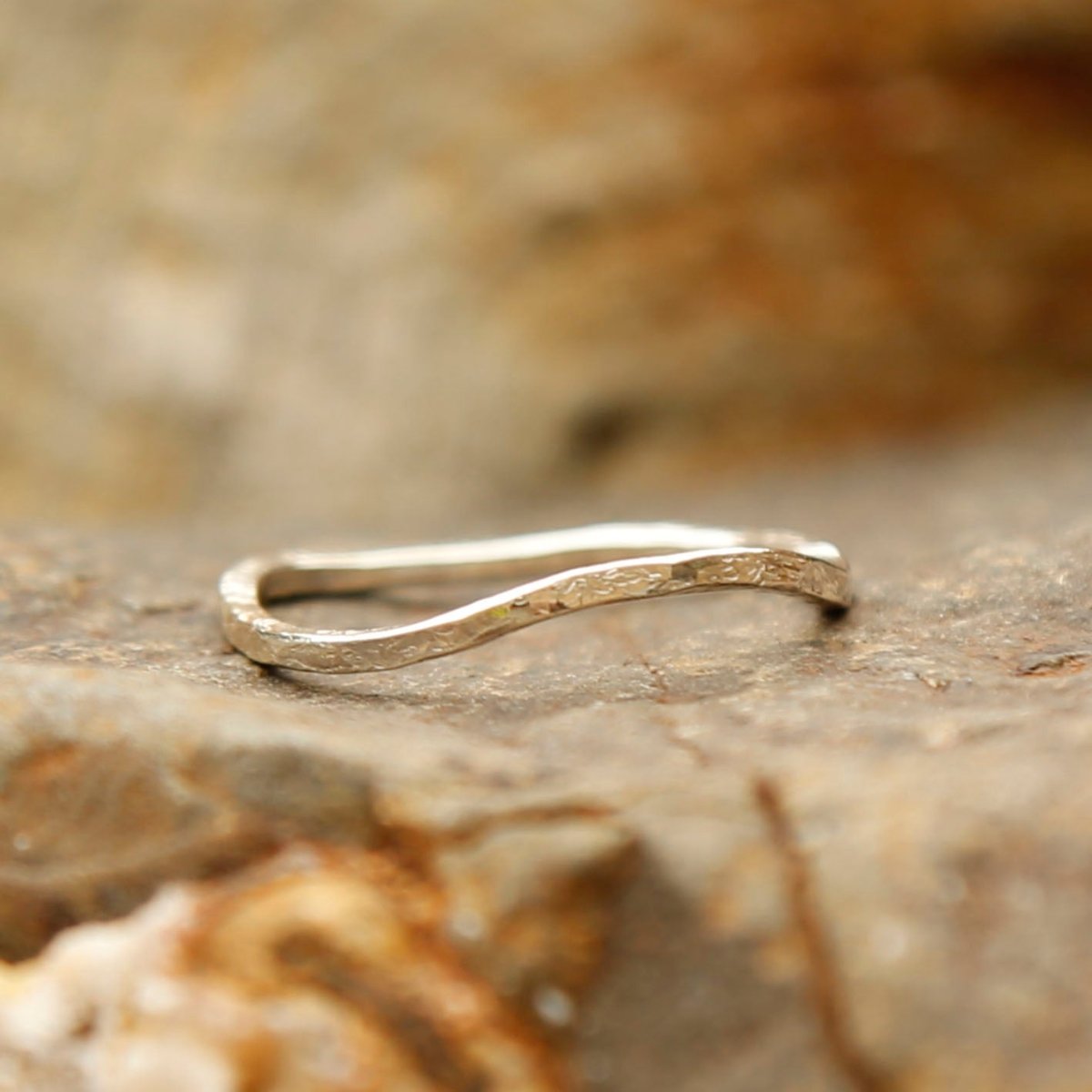 pretty mixed sized sterling silver rings