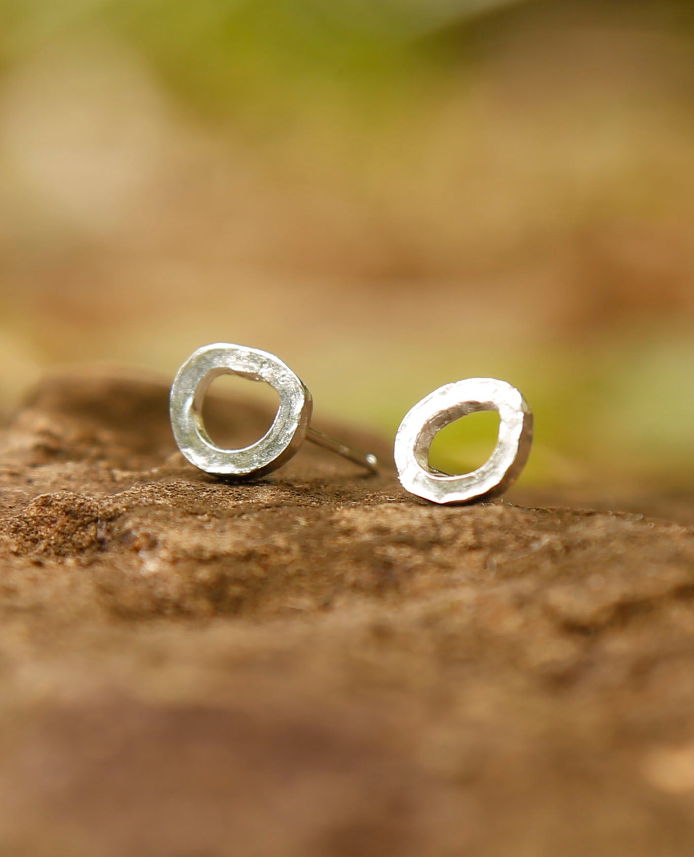 circle earrings | solid silver