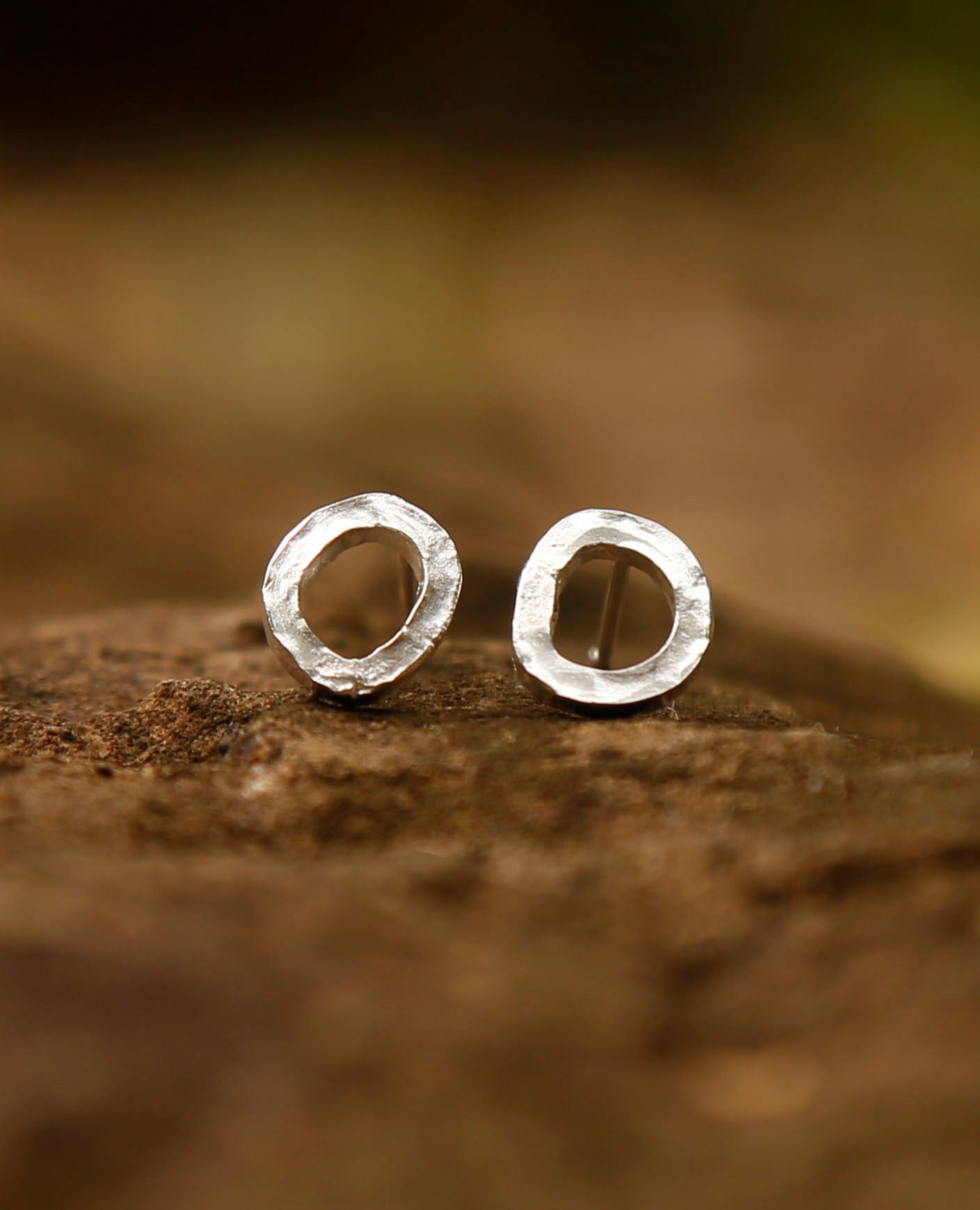circle earrings | solid silver