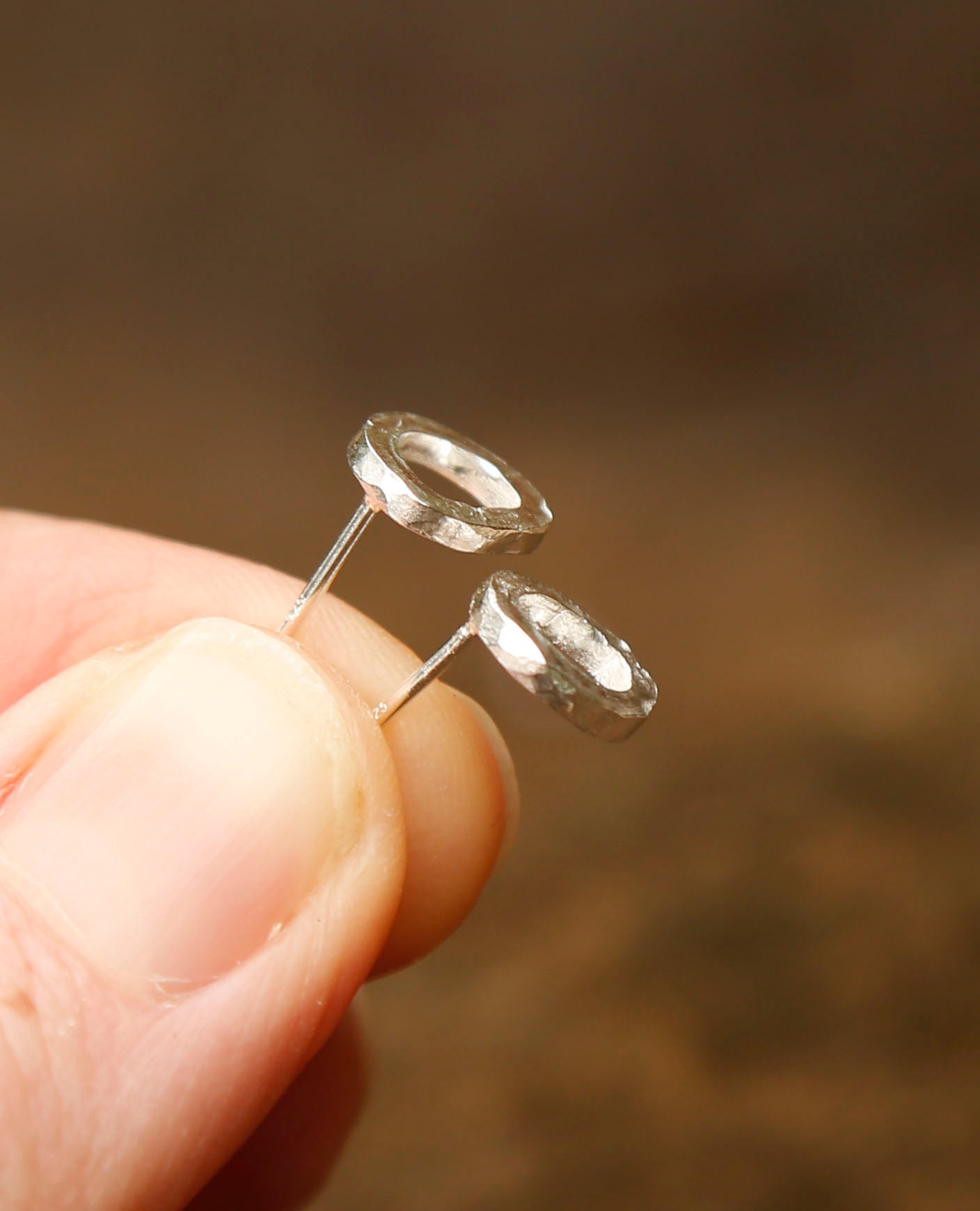 circle earrings | solid silver