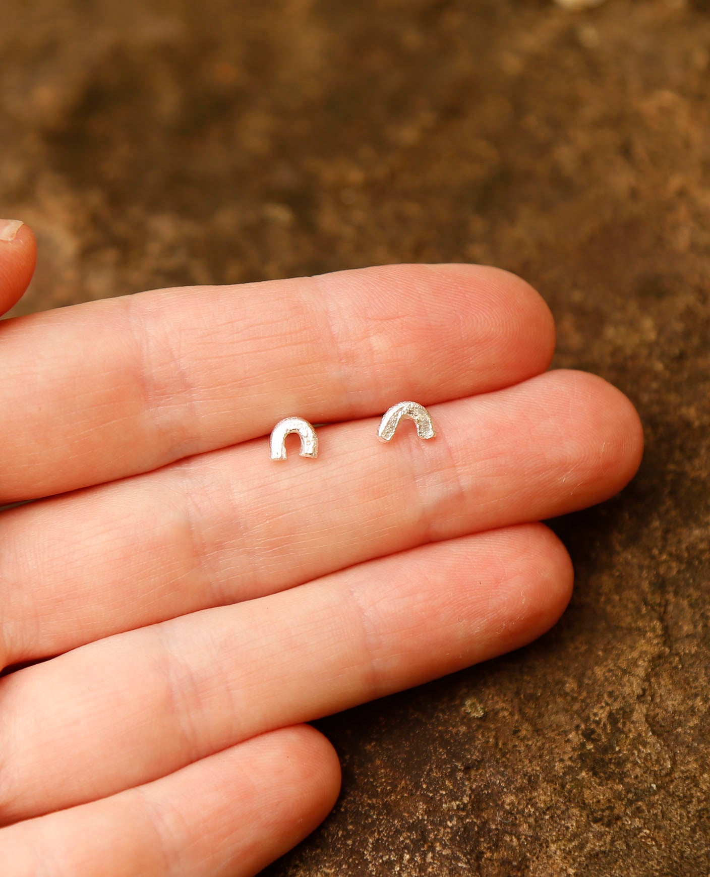 line earrings | curve 3 | solid silver