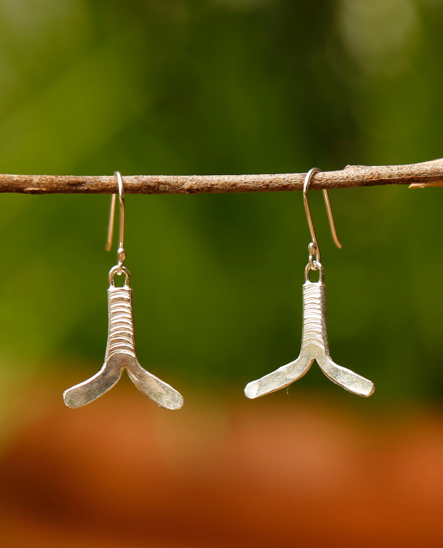 sea earrings | whale tail | solid silver