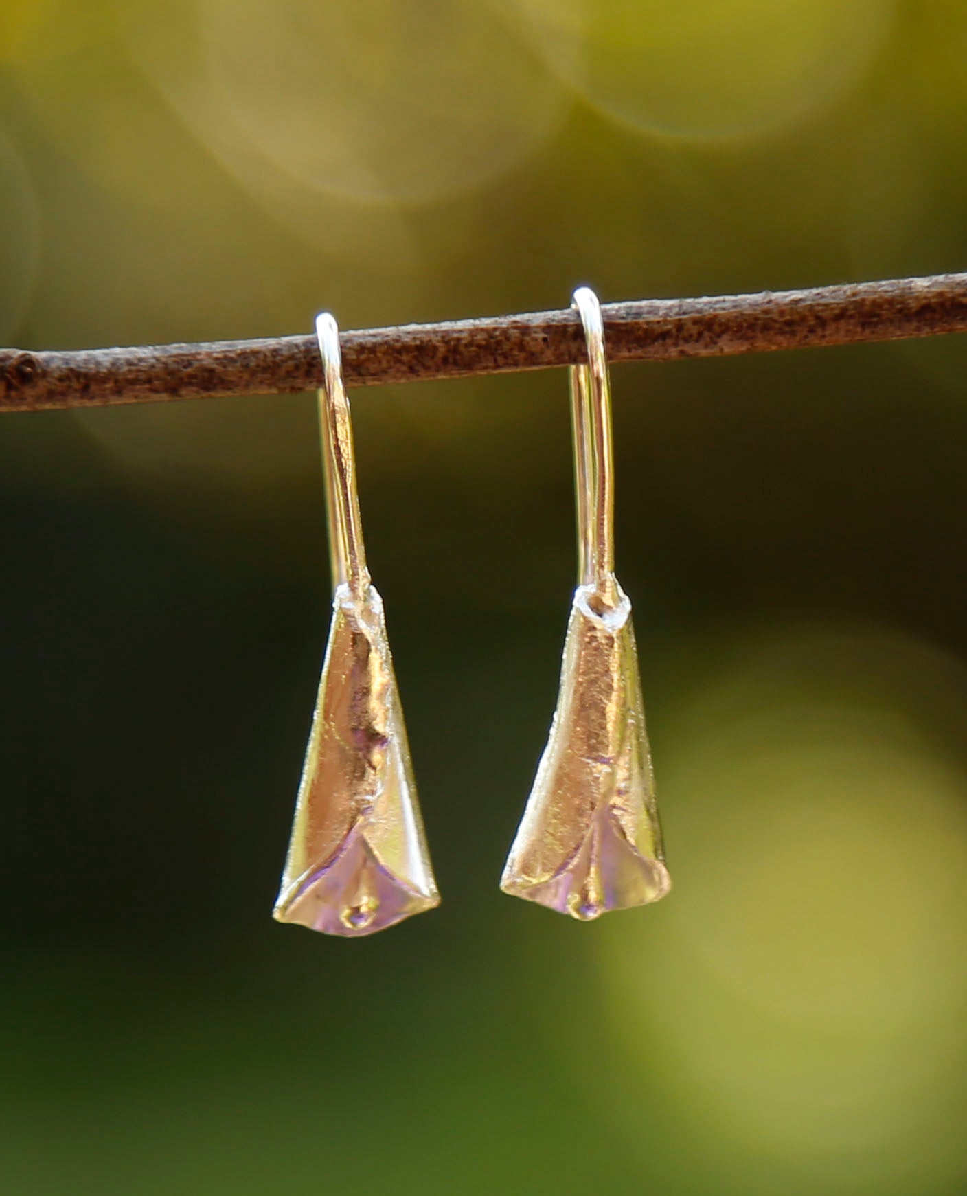 peace lily earrings | solid silver