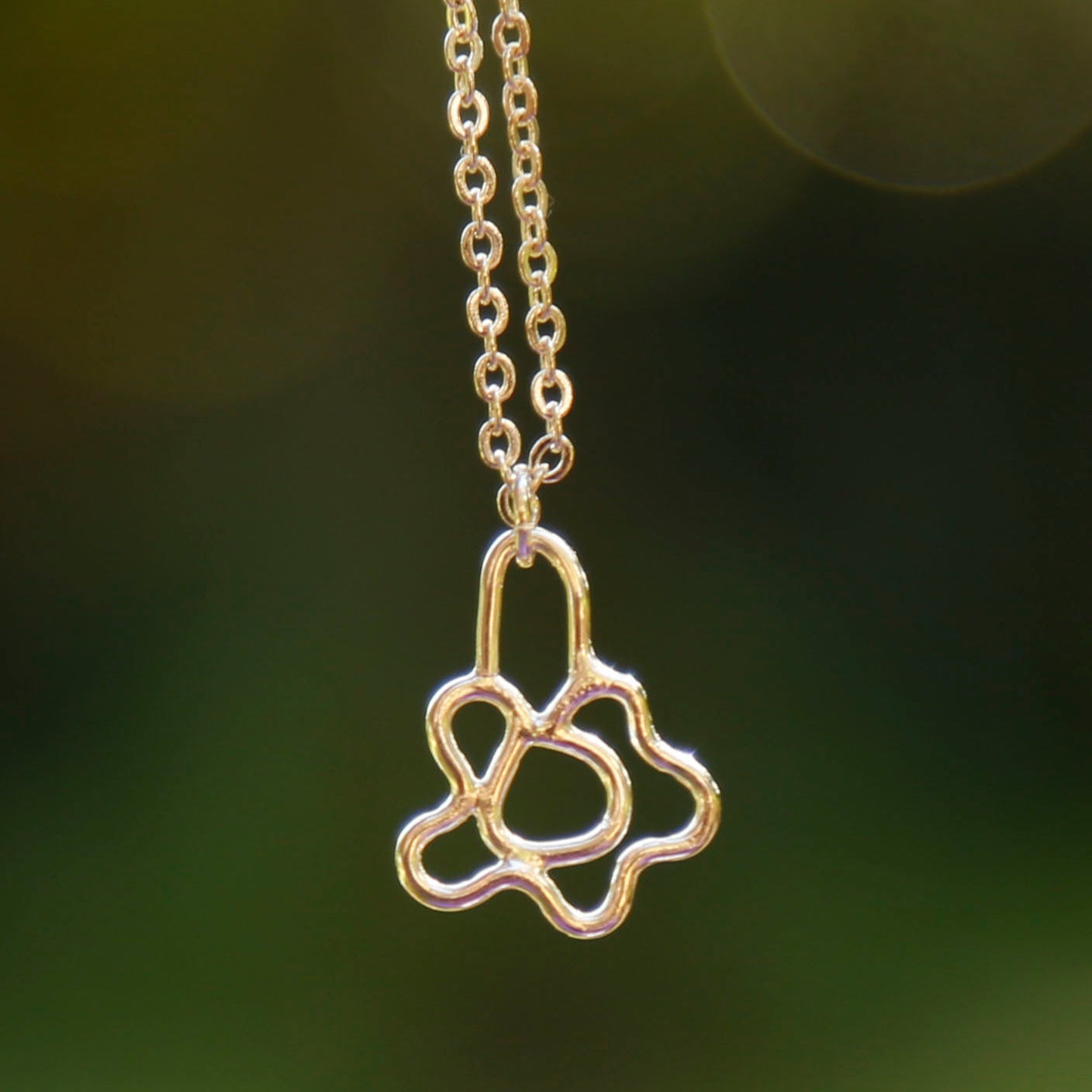 flower necklace | solid silver