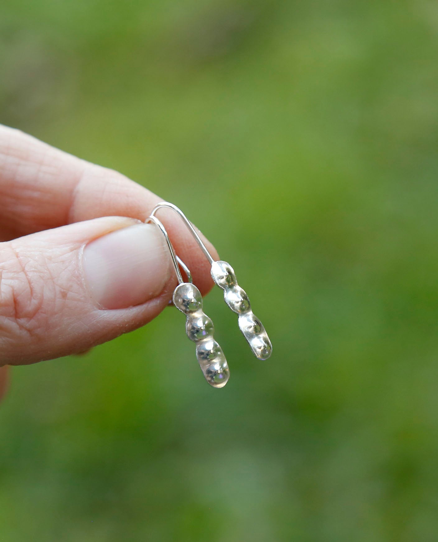 calamandra wattle seedpod earrings | solid silver