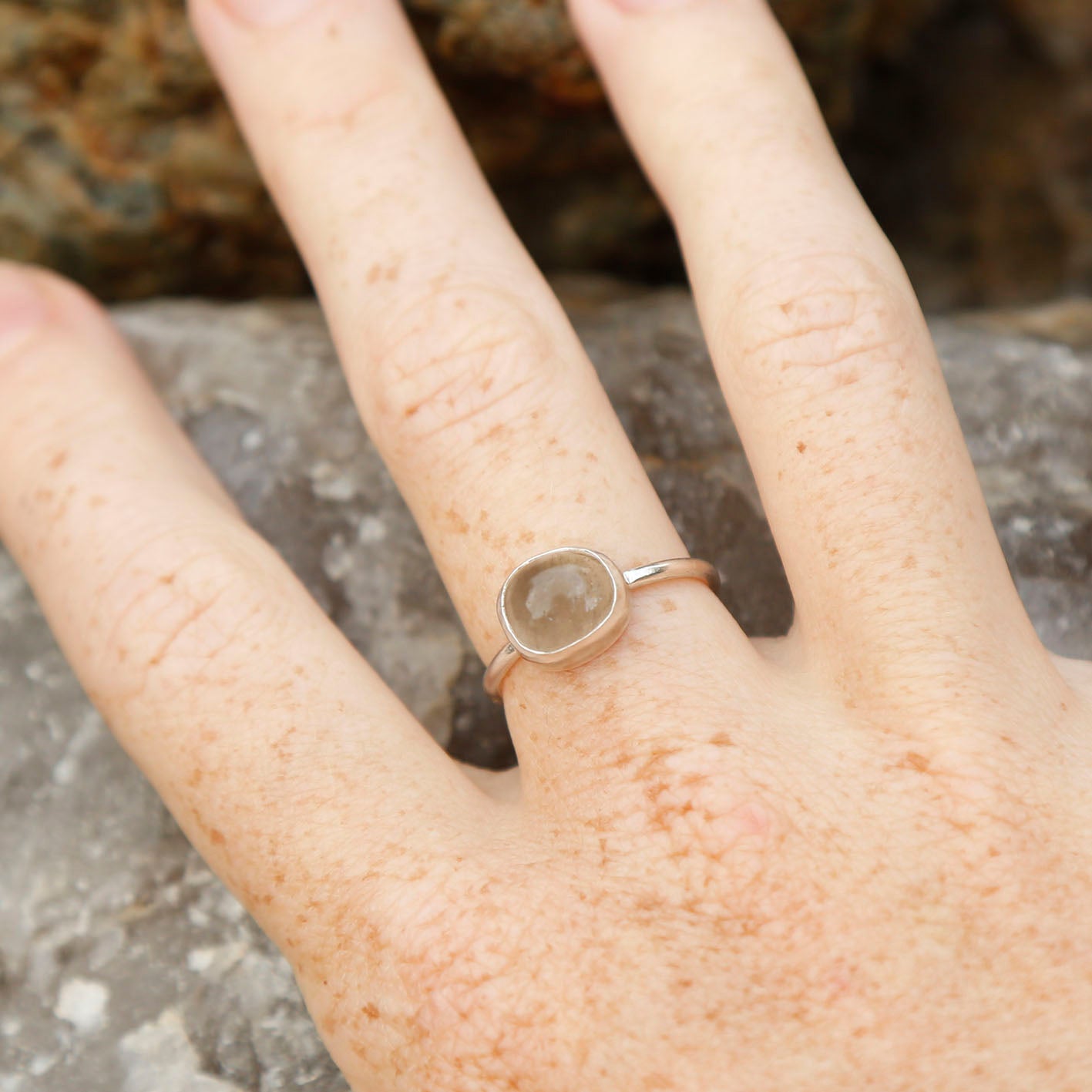 smokey quartz ring| I