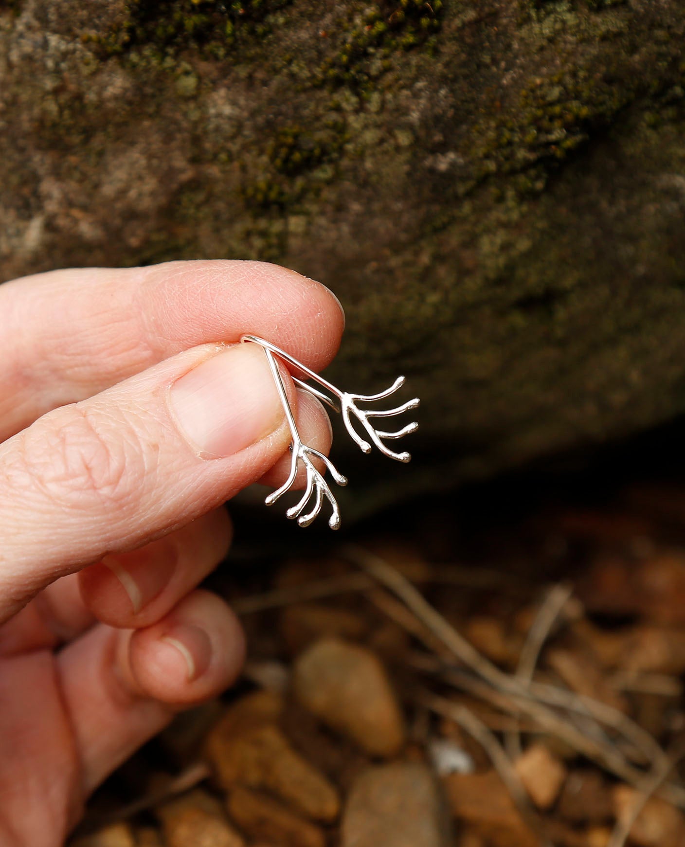 kangaroo paw earrings | solid silver