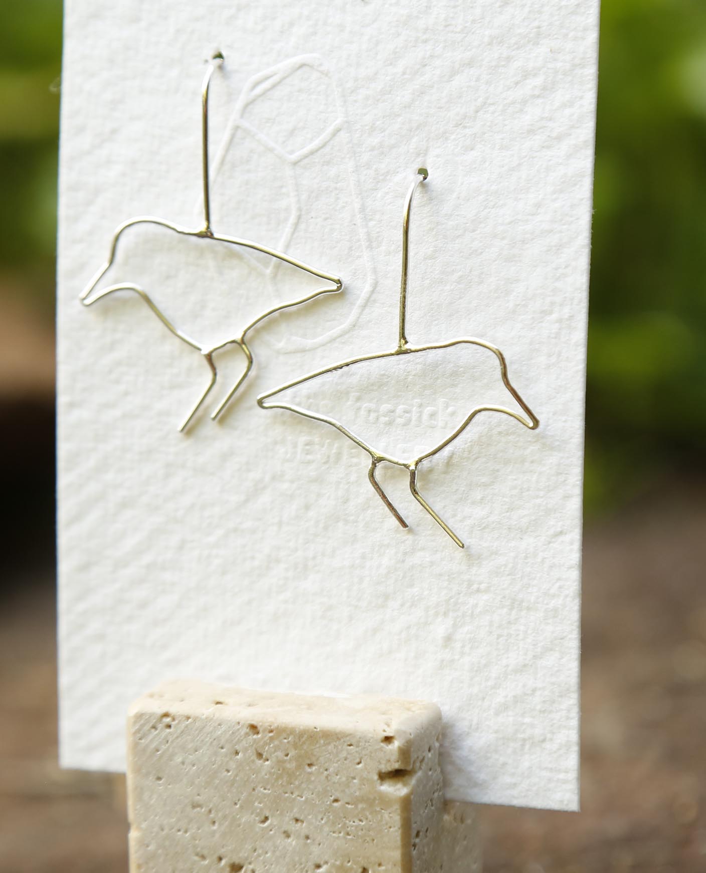 bird earrings | pied oyster catcher | solid silver