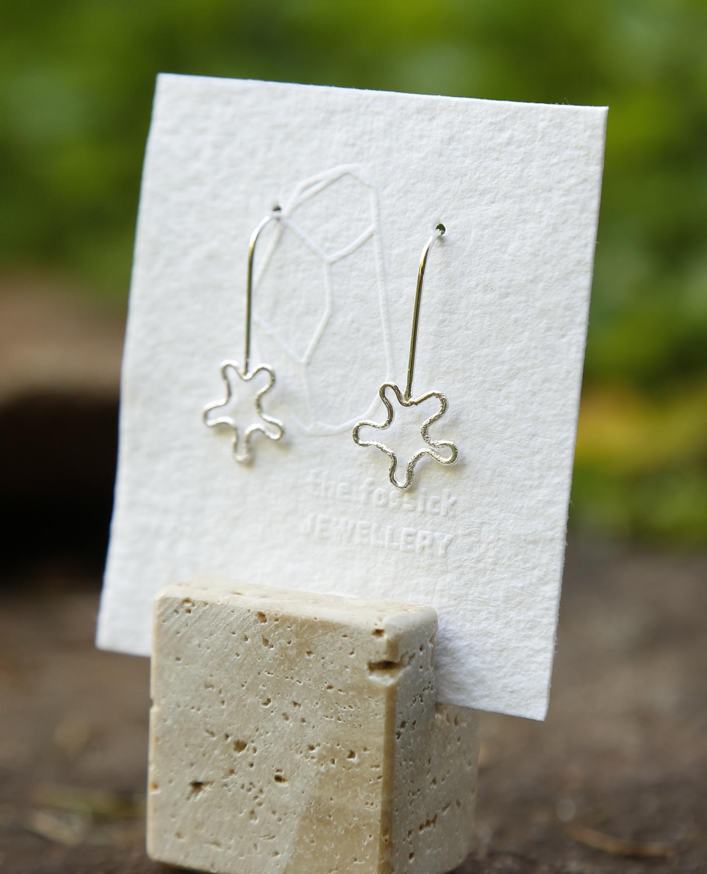 flower earrings | daisy | solid silver