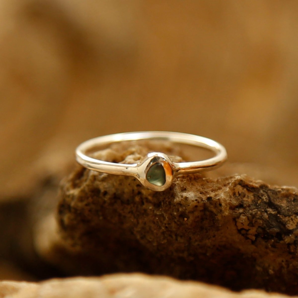 handmade sapphire ring sterling silver