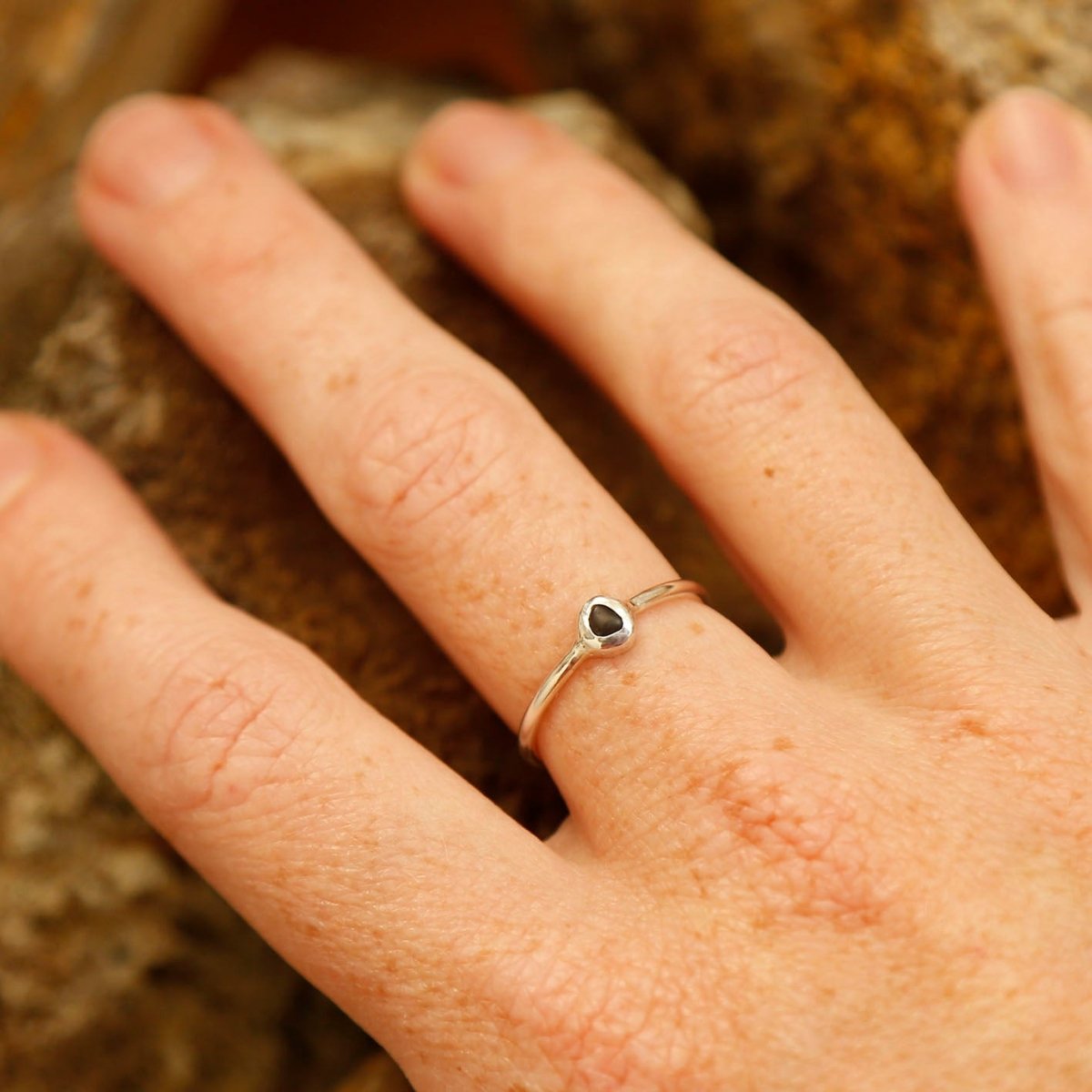 small sapphire ring