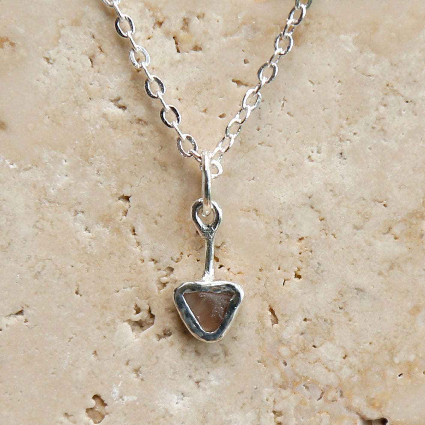 zircon pendant | solid silver