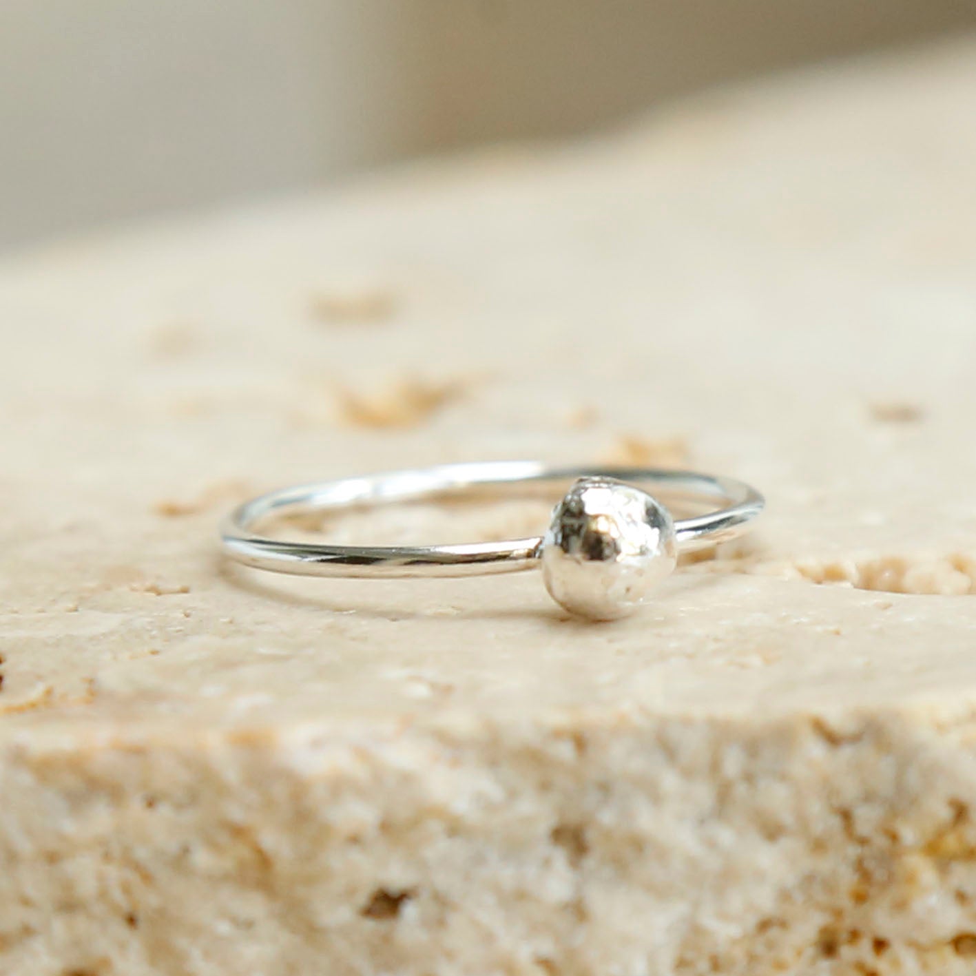 single blob ring | solid silver