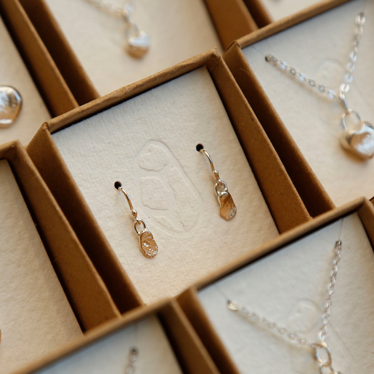 sterling silver blob earrings v.1