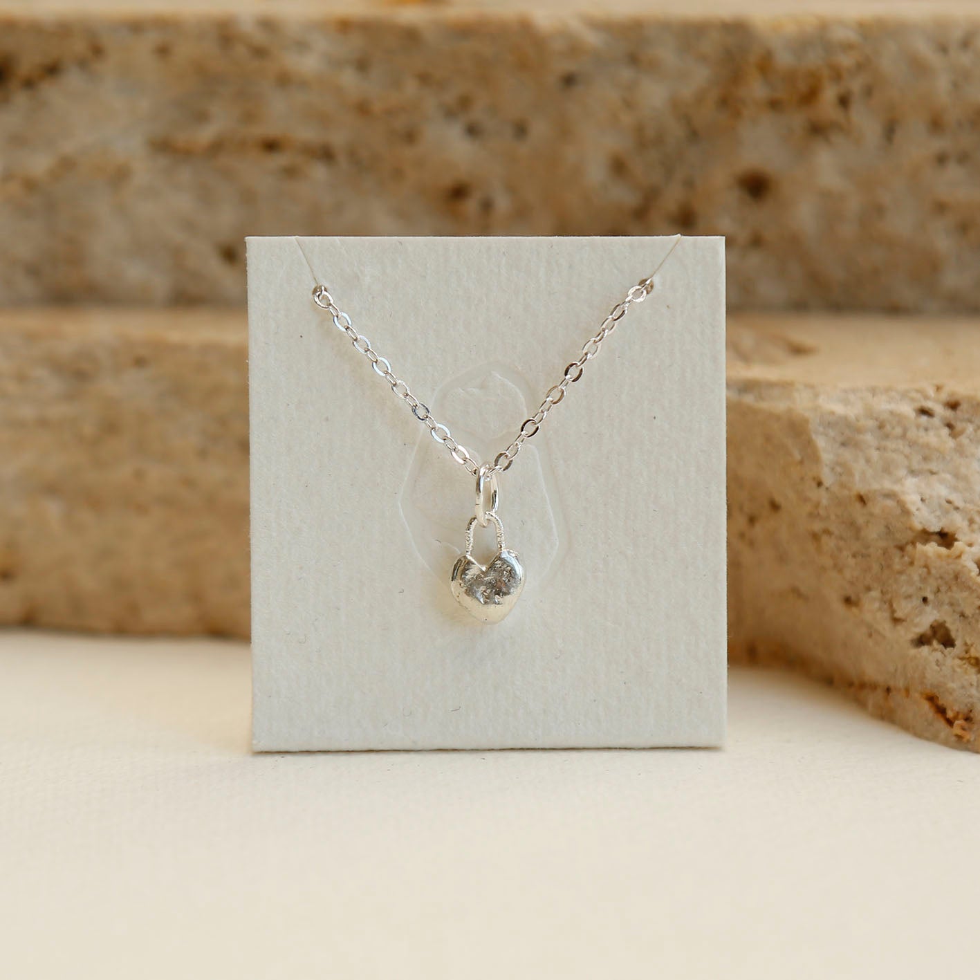 sterling silver heart pendant v.2