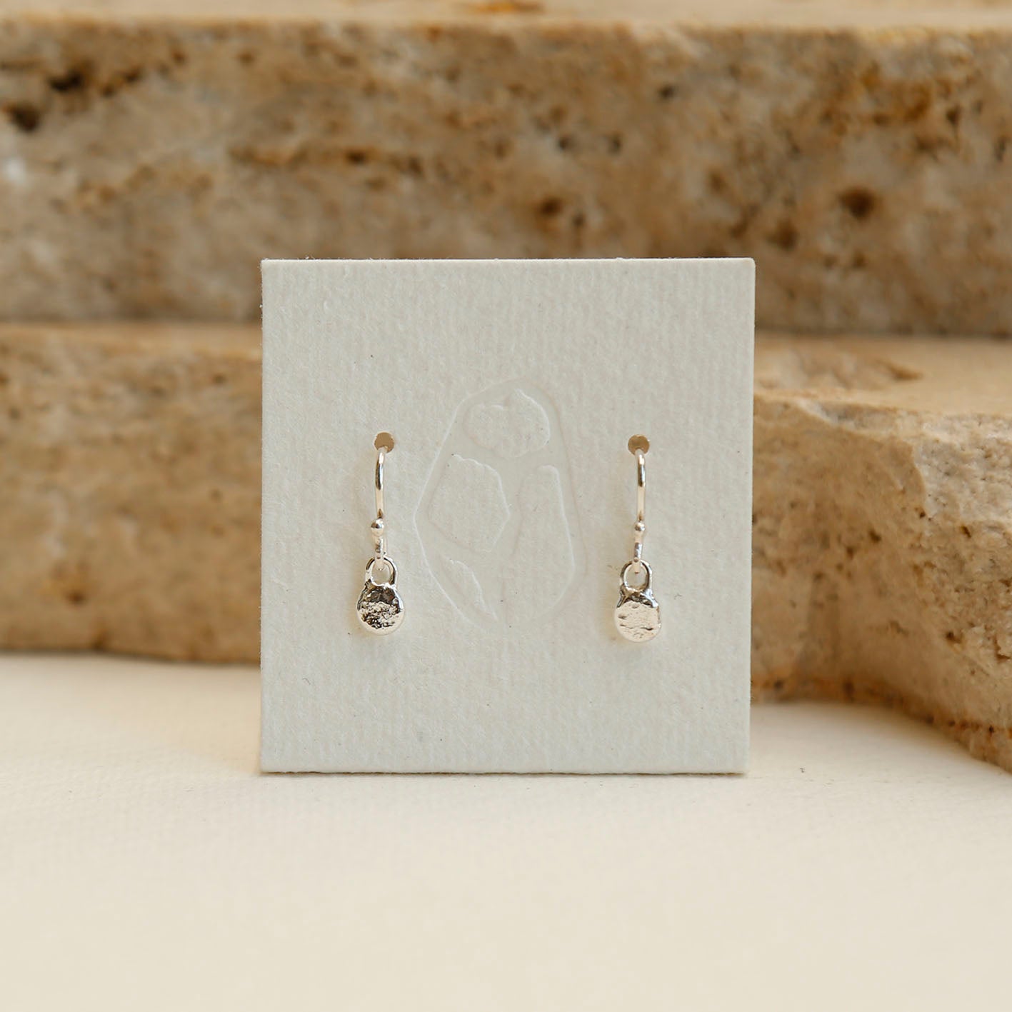 sterling silver blob earrings v.1