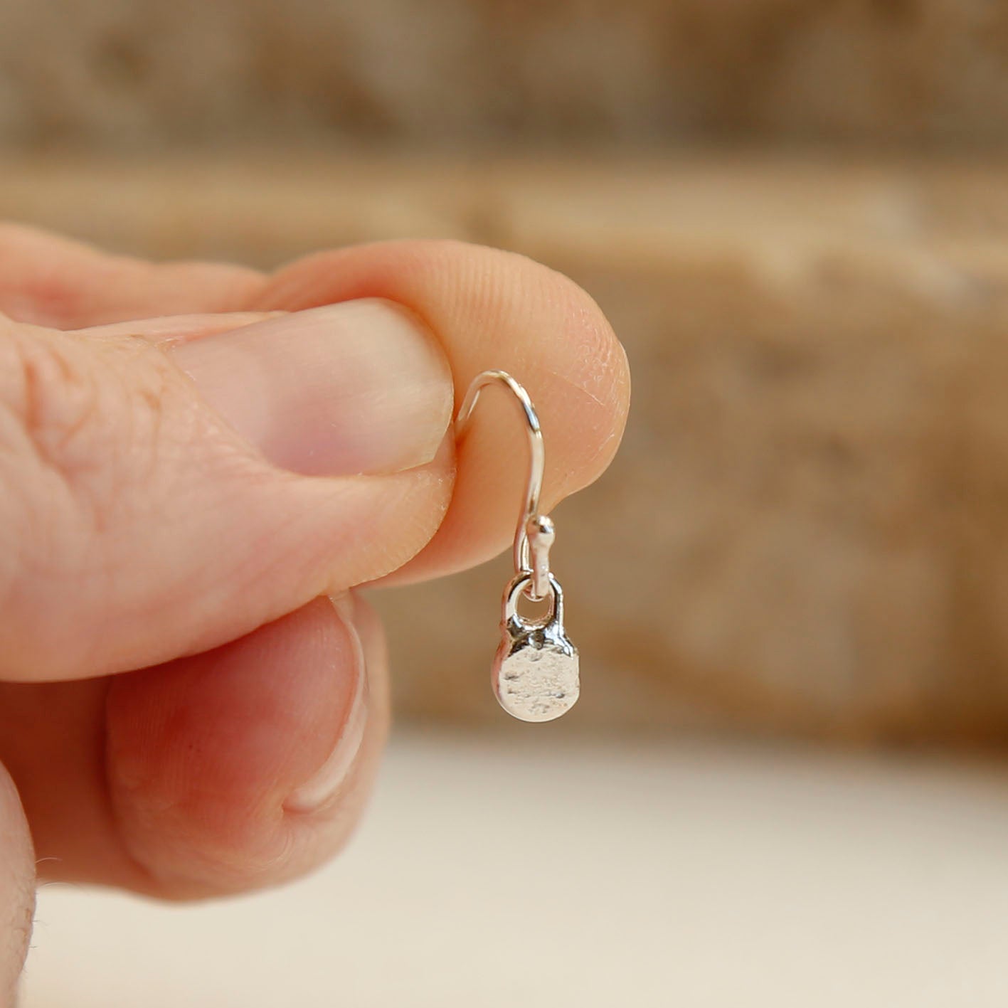 blob earrings | solid silver
