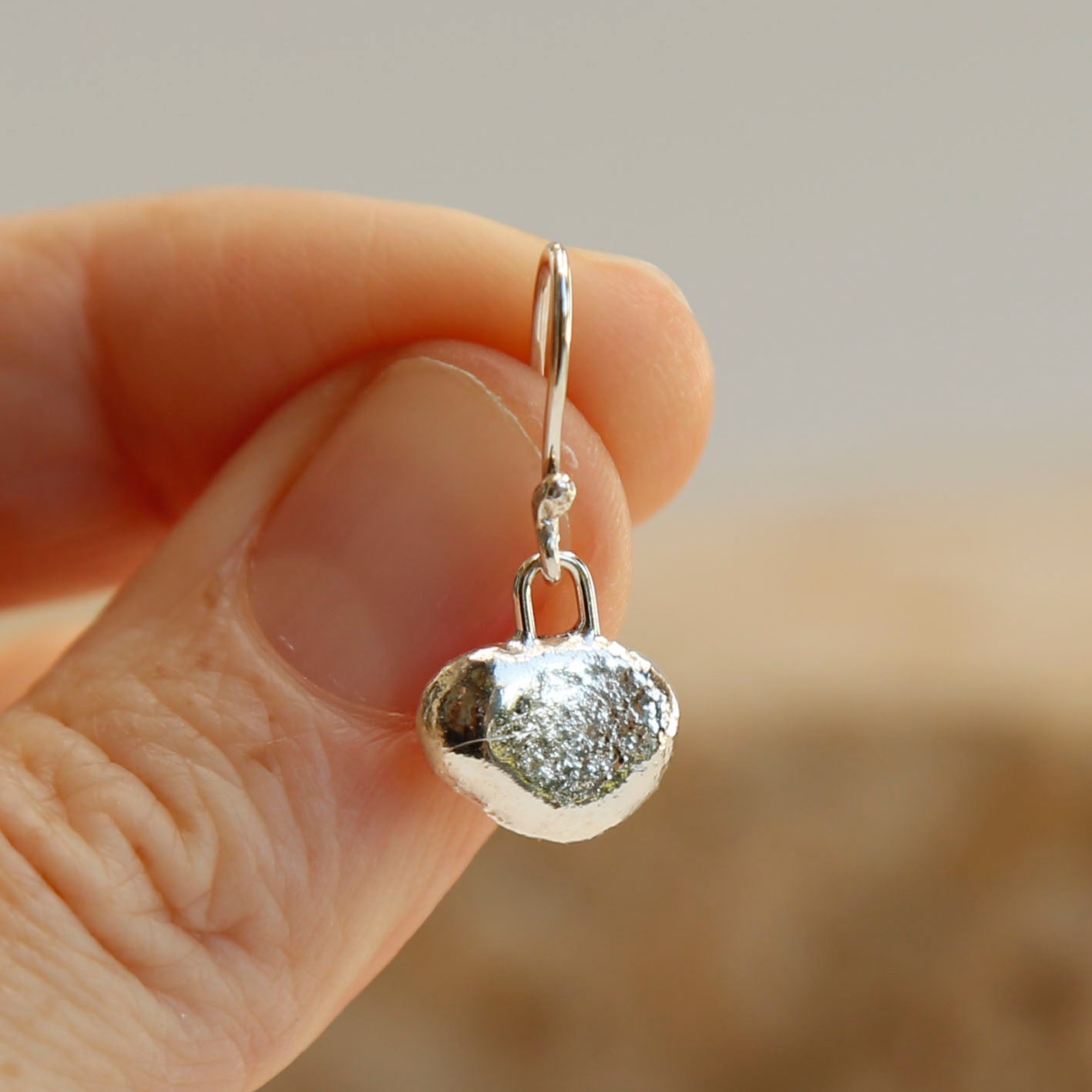 sterling silver blob earrings v.2