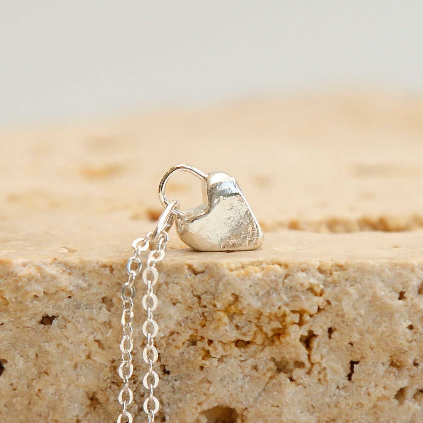 sterling silver heart pendant v.6