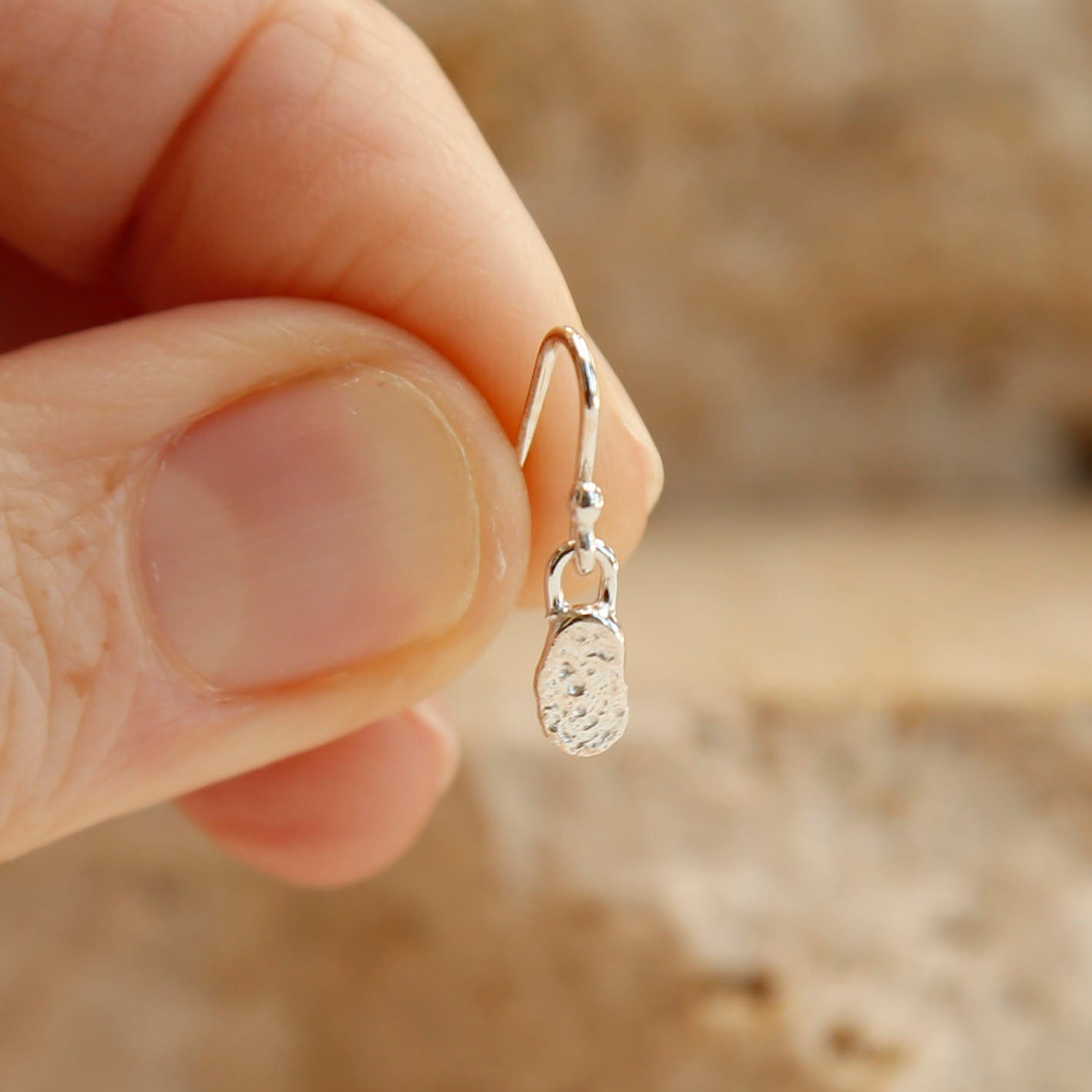 sterling silver blob earrings v.1