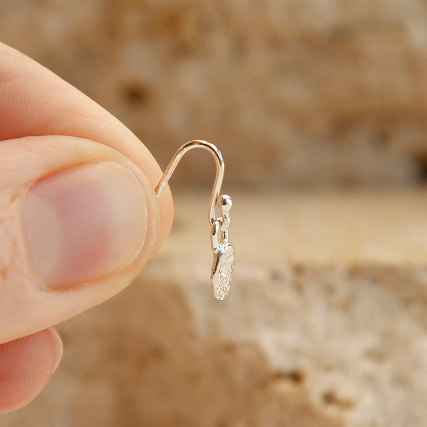sterling silver blob earrings v.1