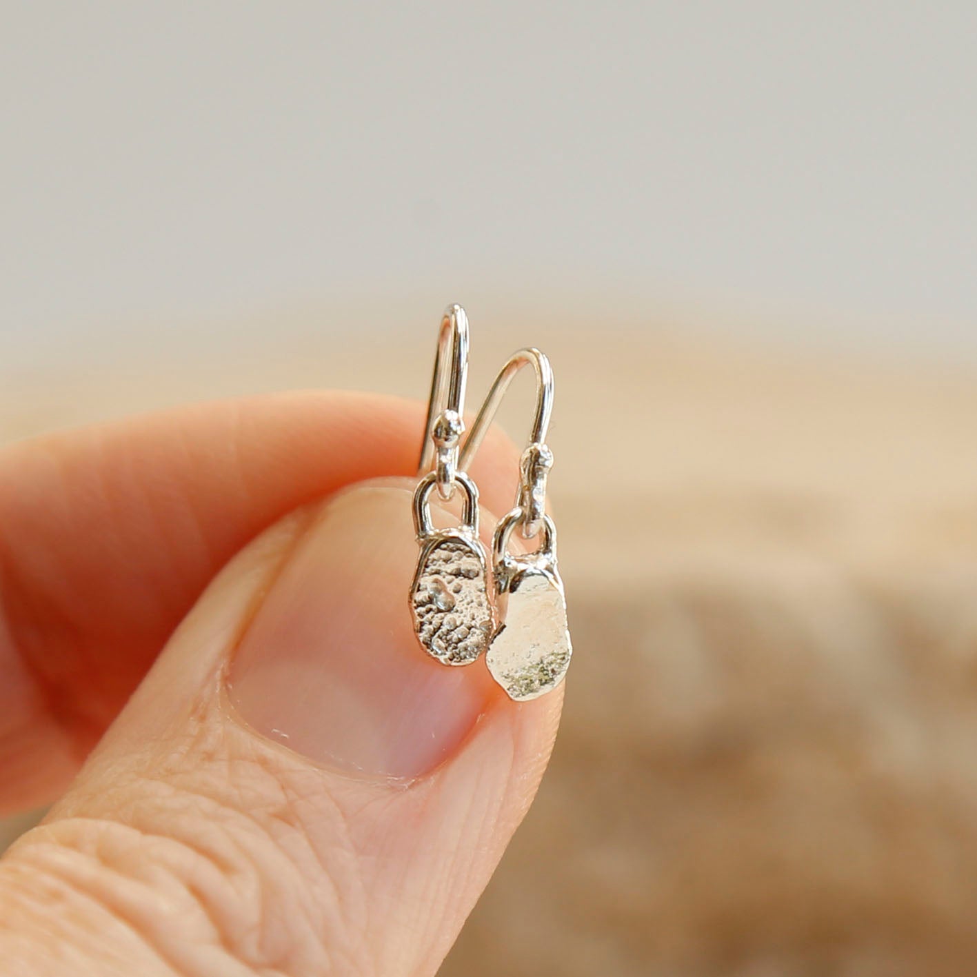 sterling silver blob earrings v.1