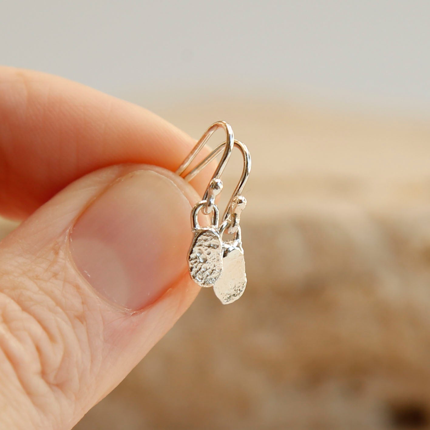 sterling silver blob earrings v.1