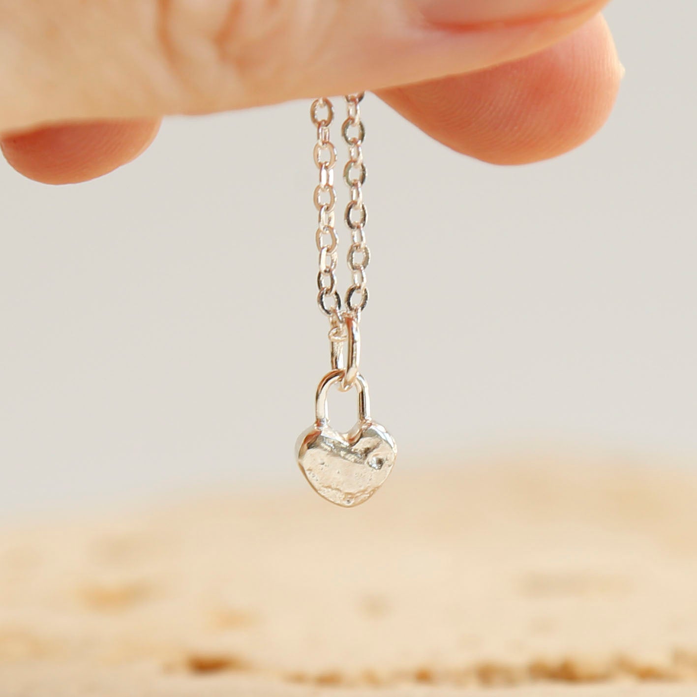 sterling silver heart pendant v.5