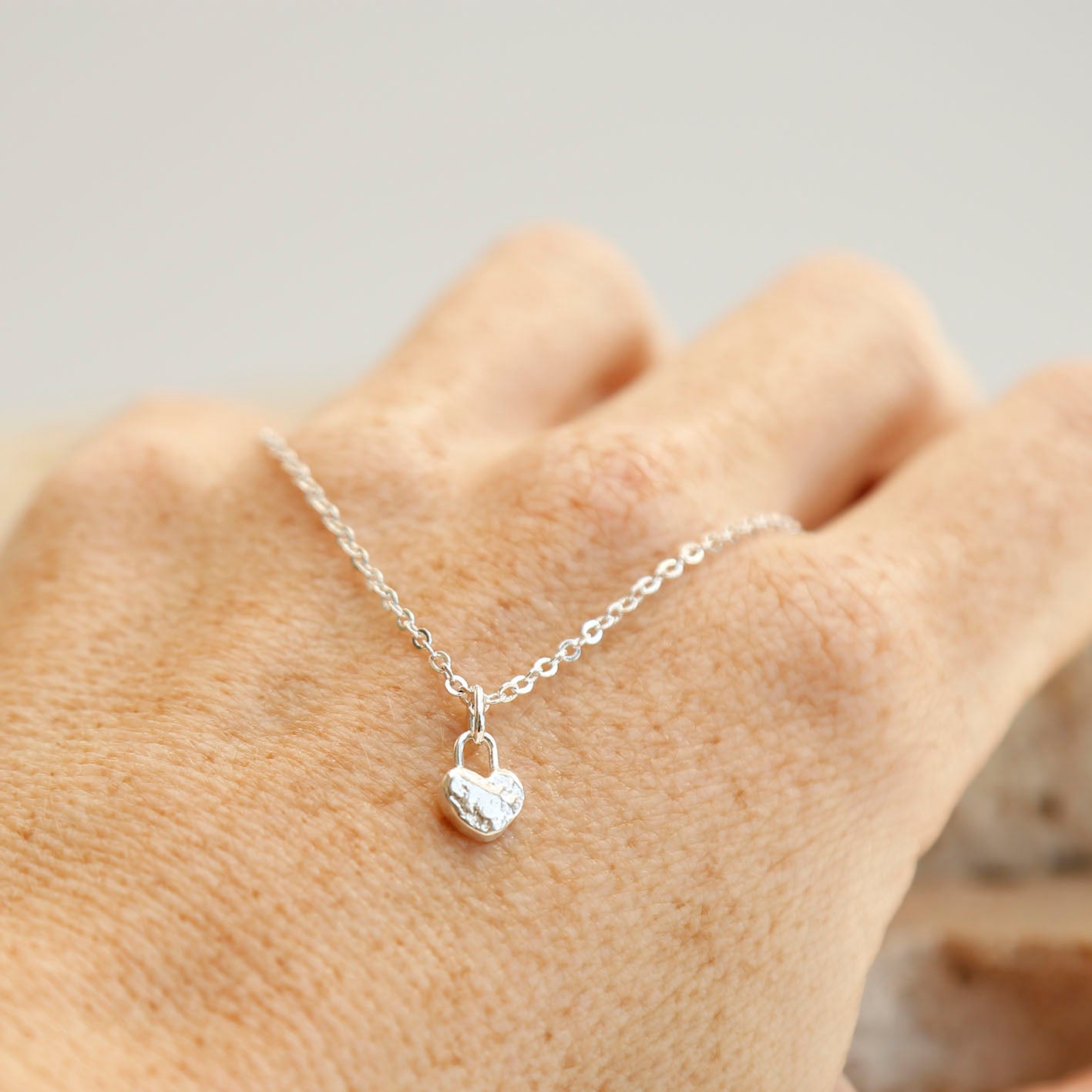 sterling silver heart pendant v.5