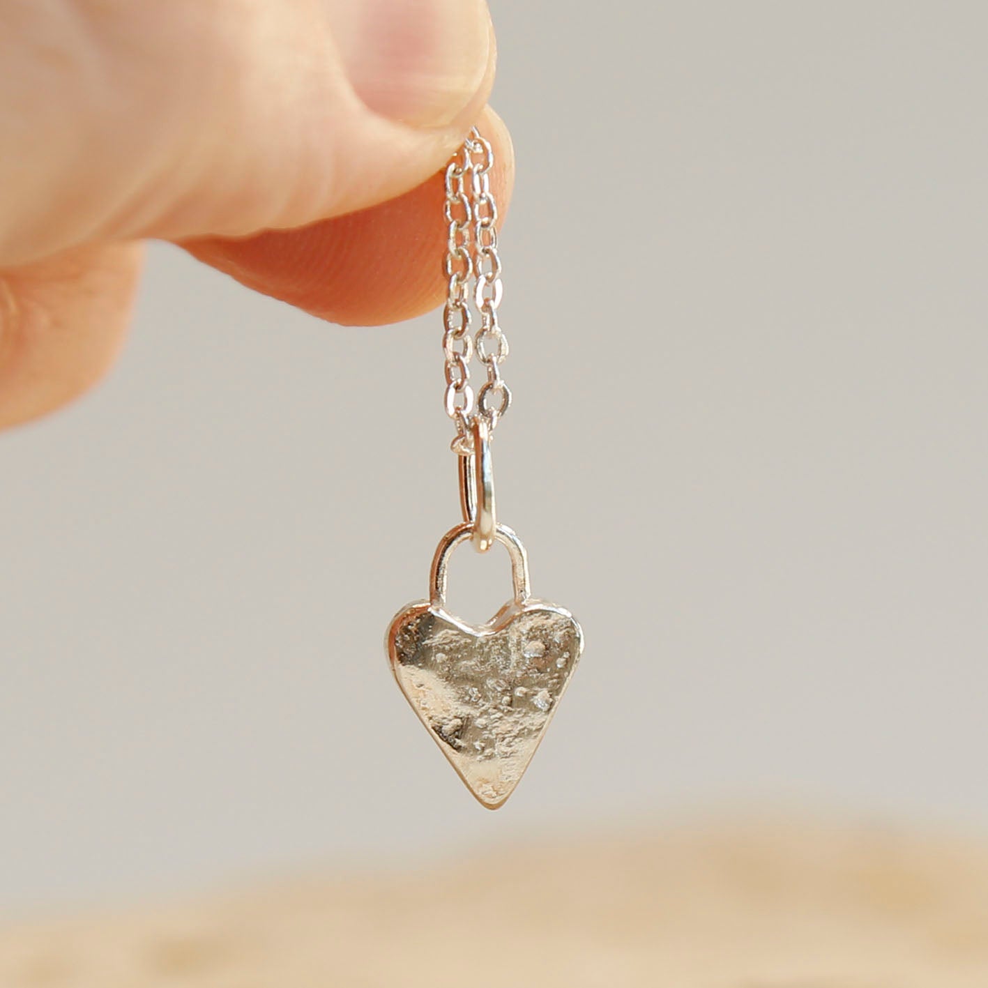 sterling silver heart pendant v.1