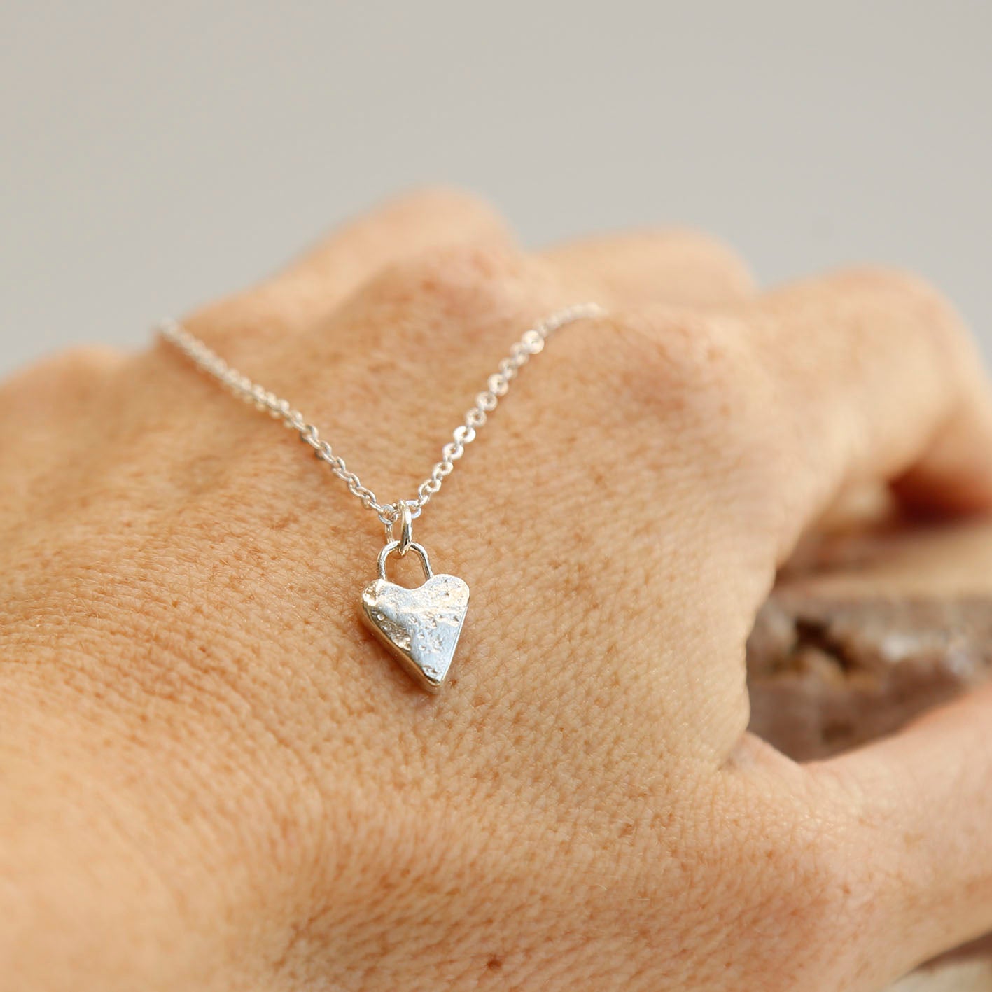 sterling silver heart pendant v.1