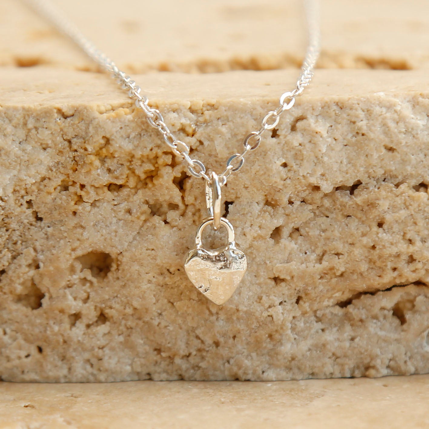 sterling silver heart pendant v.4
