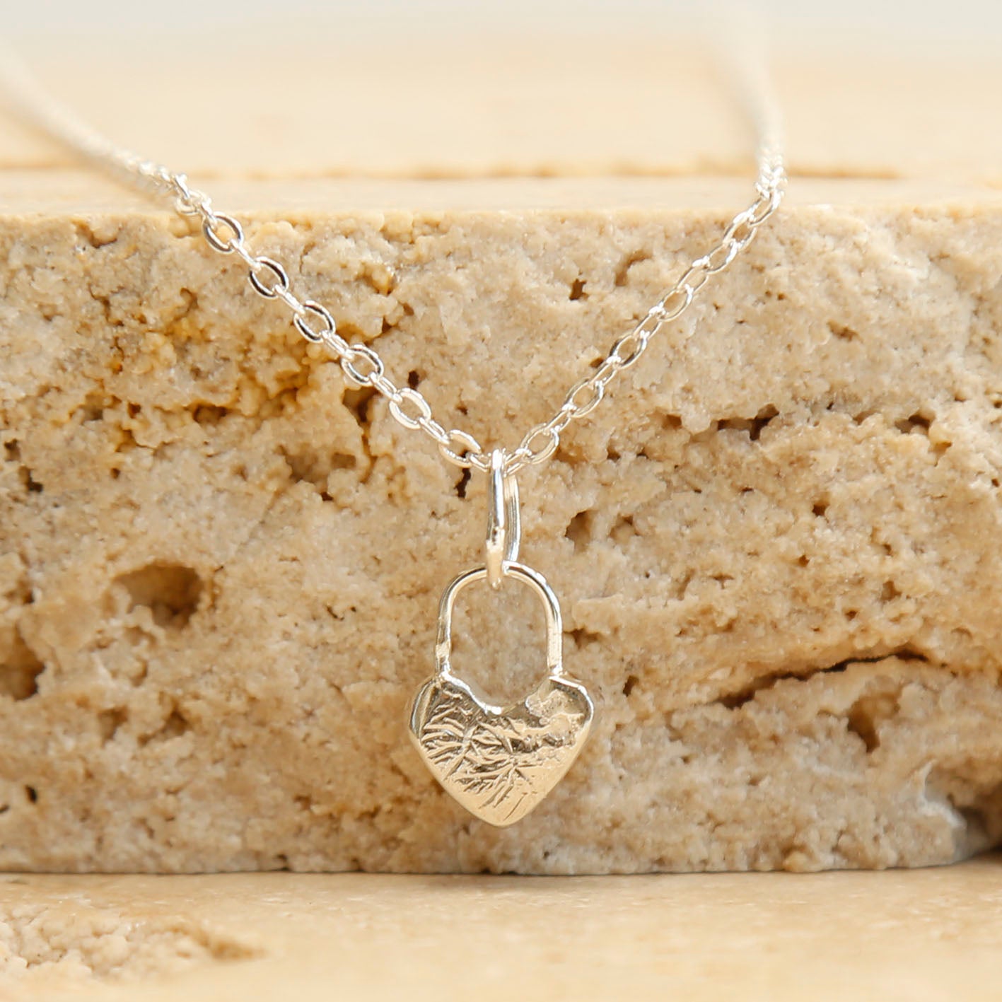 sterling silver heart pendant v.3