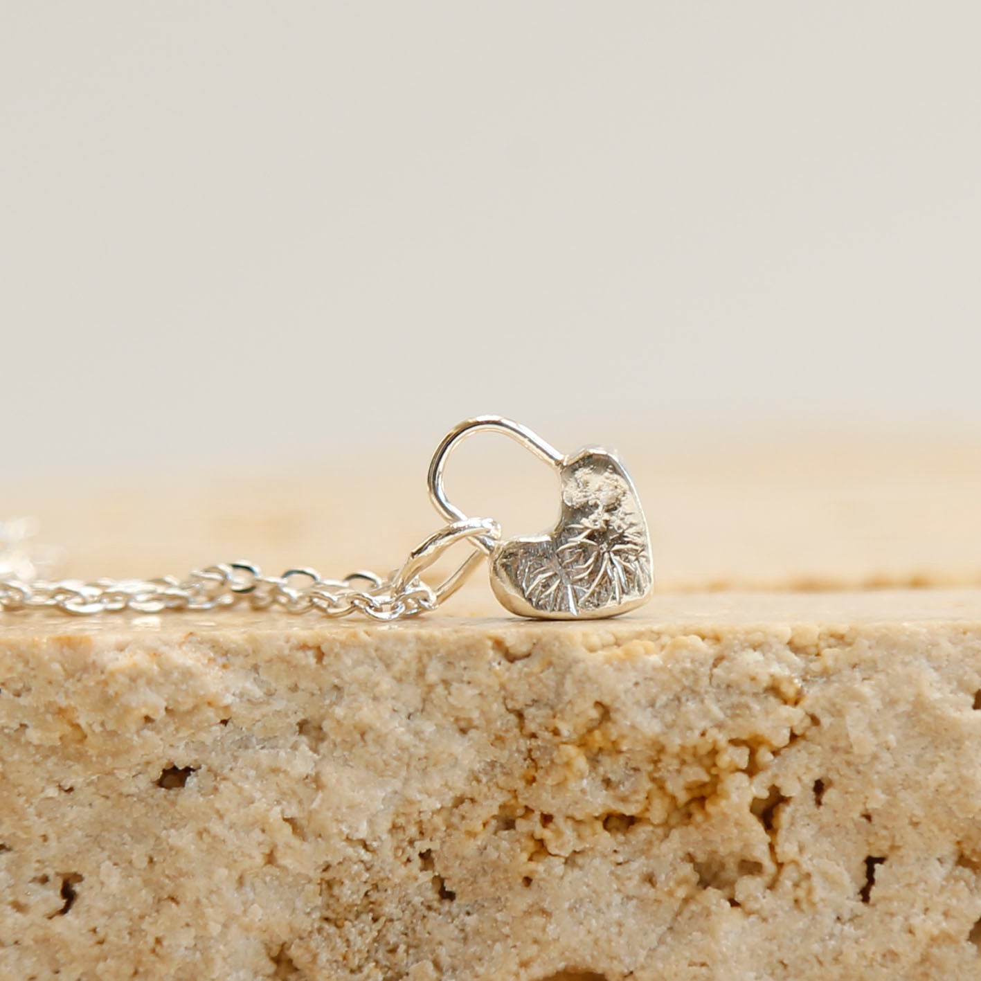 sterling silver heart pendant v.3