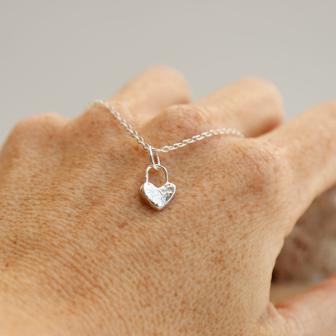sterling silver heart pendant v.3