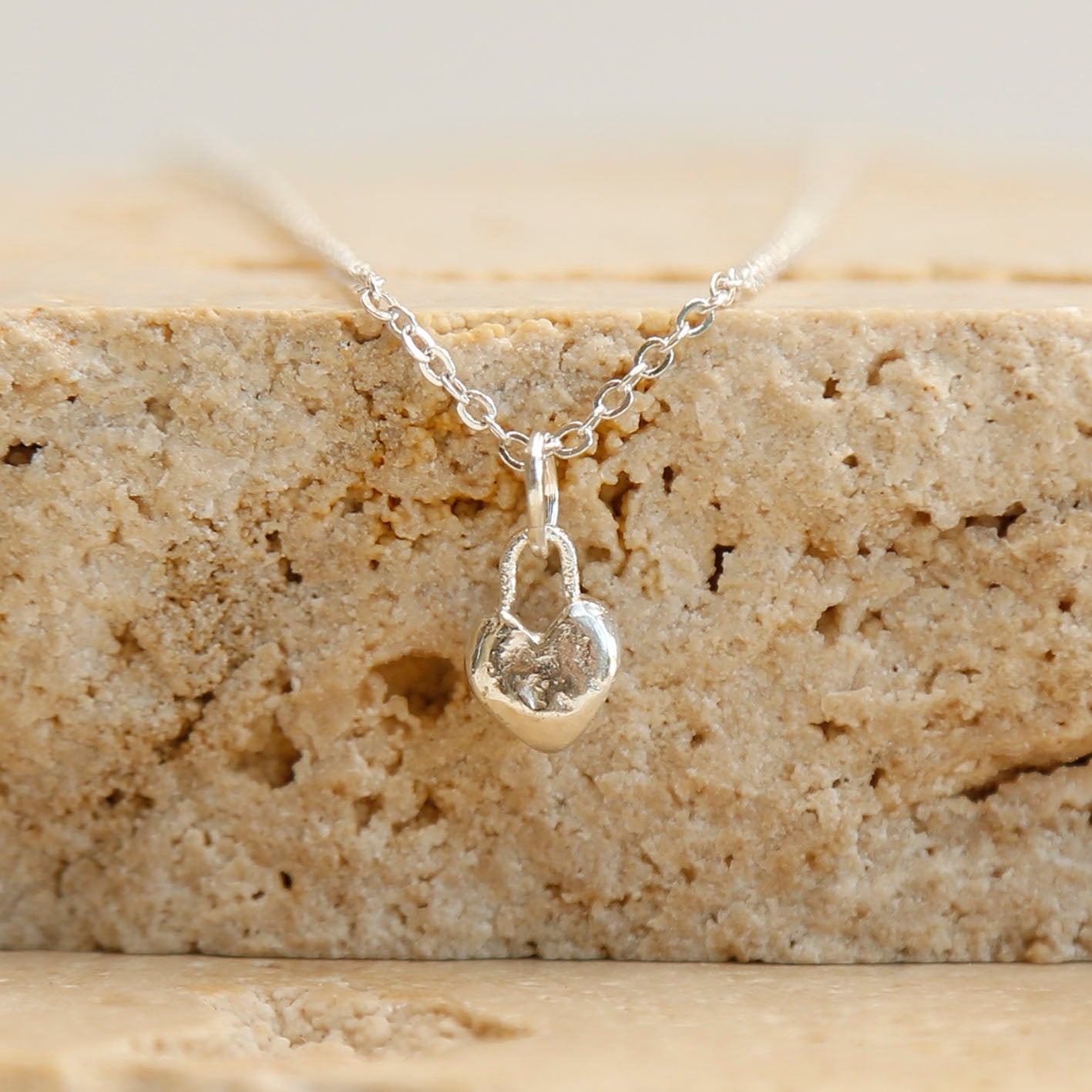 sterling silver heart pendant v.2